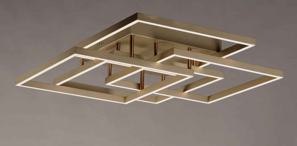 -112W 1 Led Flush Mount-31 Inches Wide By 6 Inches High-Champagne Finish Et2 Lighting E21518-Chp