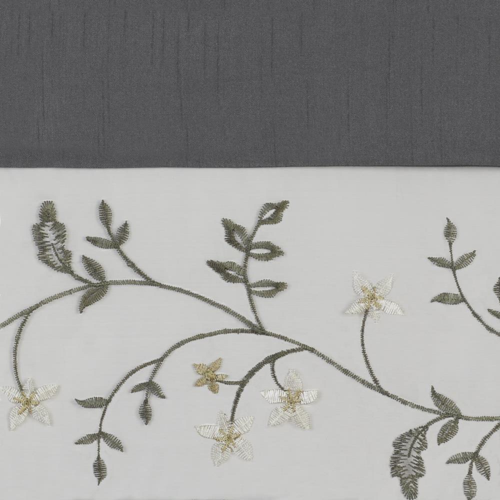 Achim Fairfield 5 Piece Window Curtain Set - 55x63 - Grey