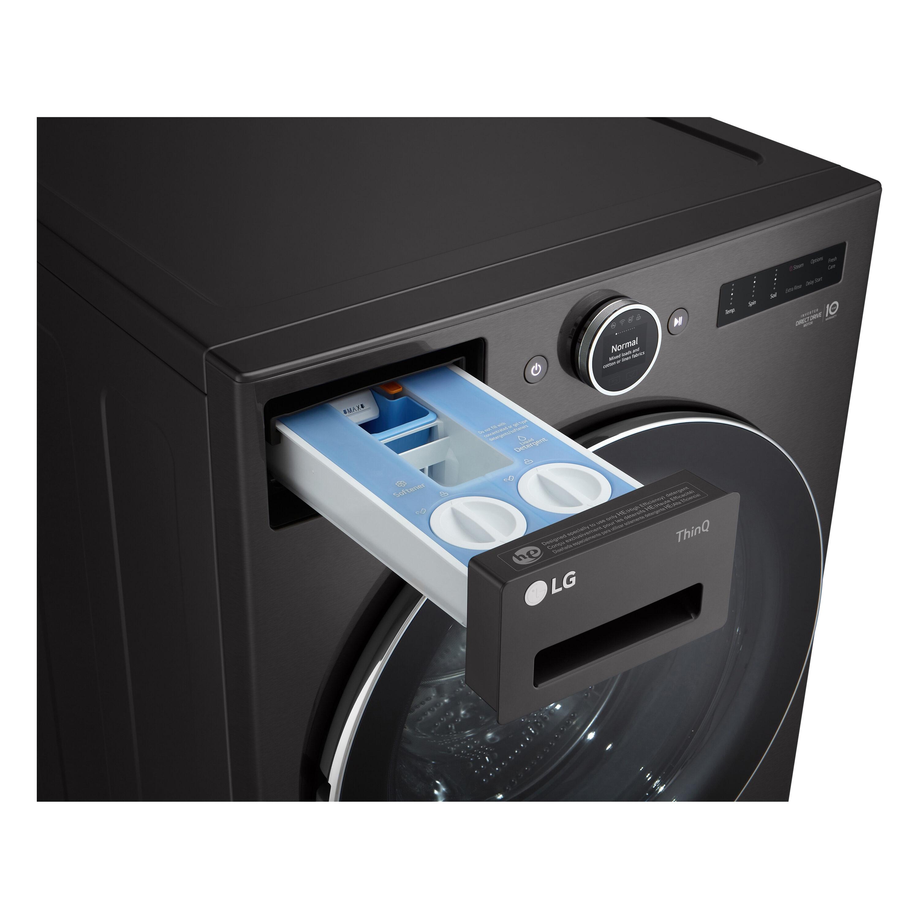 LG 5.0 cu. ft. Mega Capacity Smart Front Load Washer with AI DD 2.0 Built-In Intelligence & TurboWash 360°