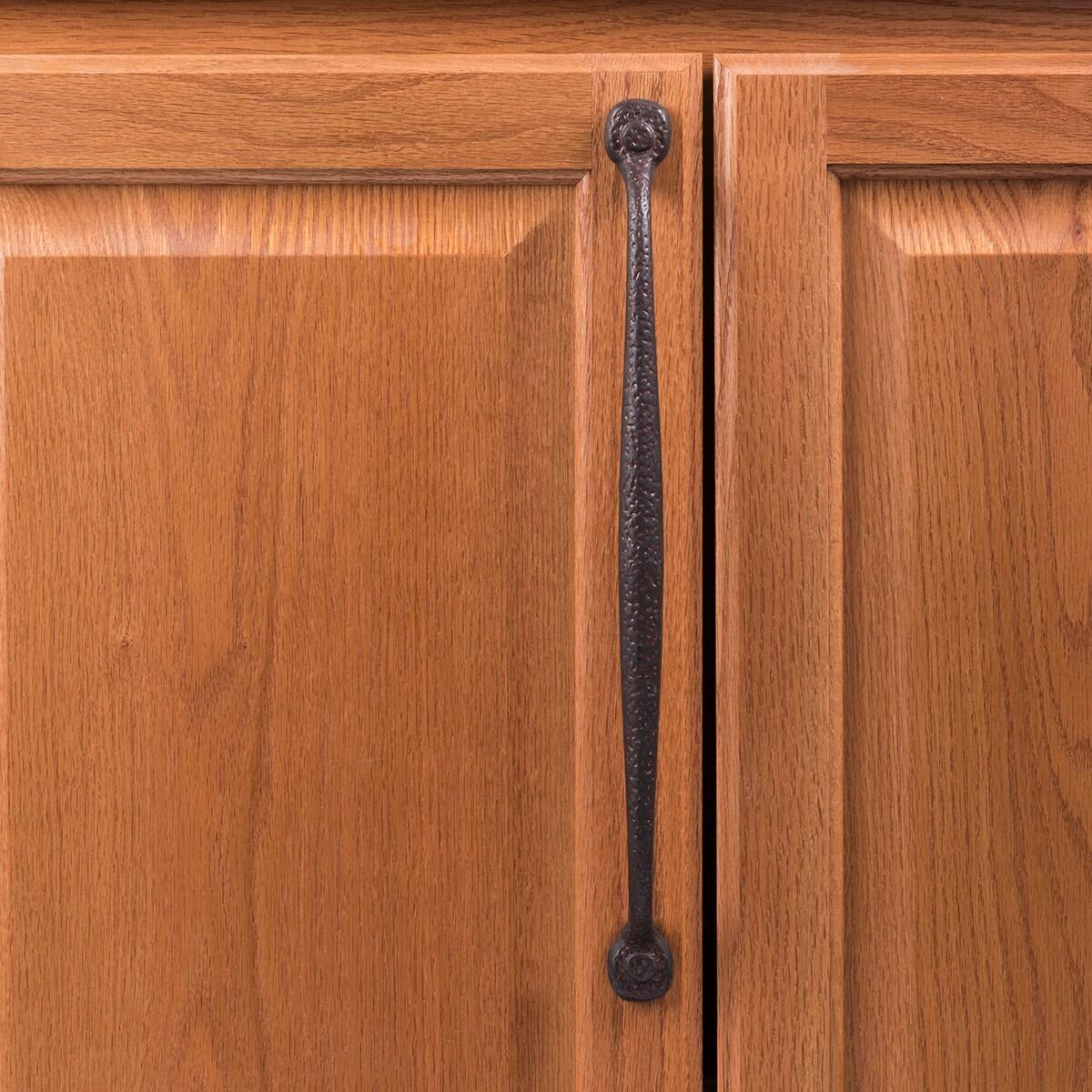 Refined Rustic Kitchen Cabinet Handles, Solid Core Drawer Pulls for Cabinet Doors
