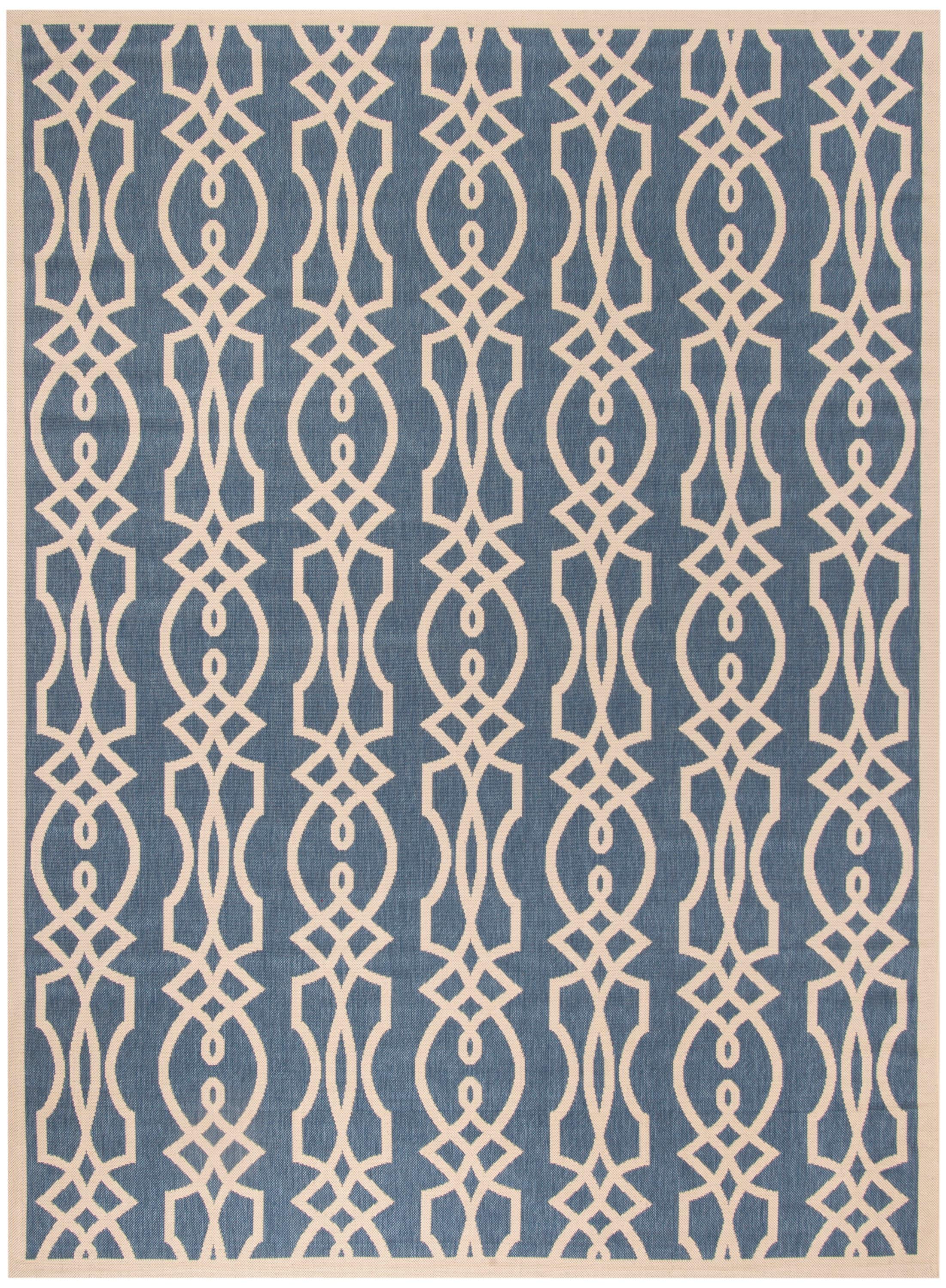 Martha Stewart Villa Screen - MSR4220 - Indoor Power Loomed Area Rugs - Azurite - 8'x11'2"