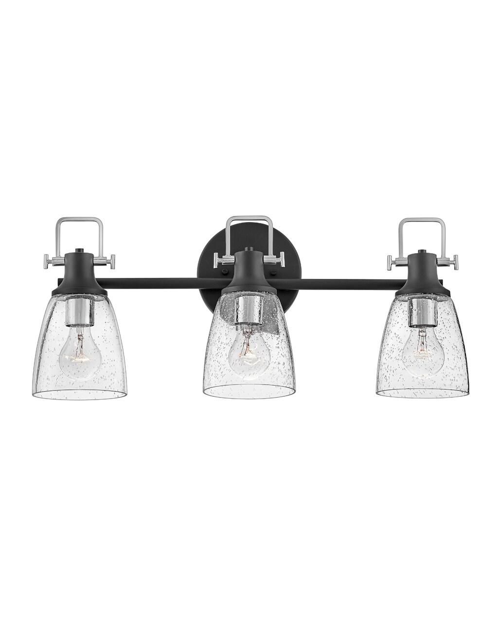 Easton 3-Light Dimmable Black Vanity light