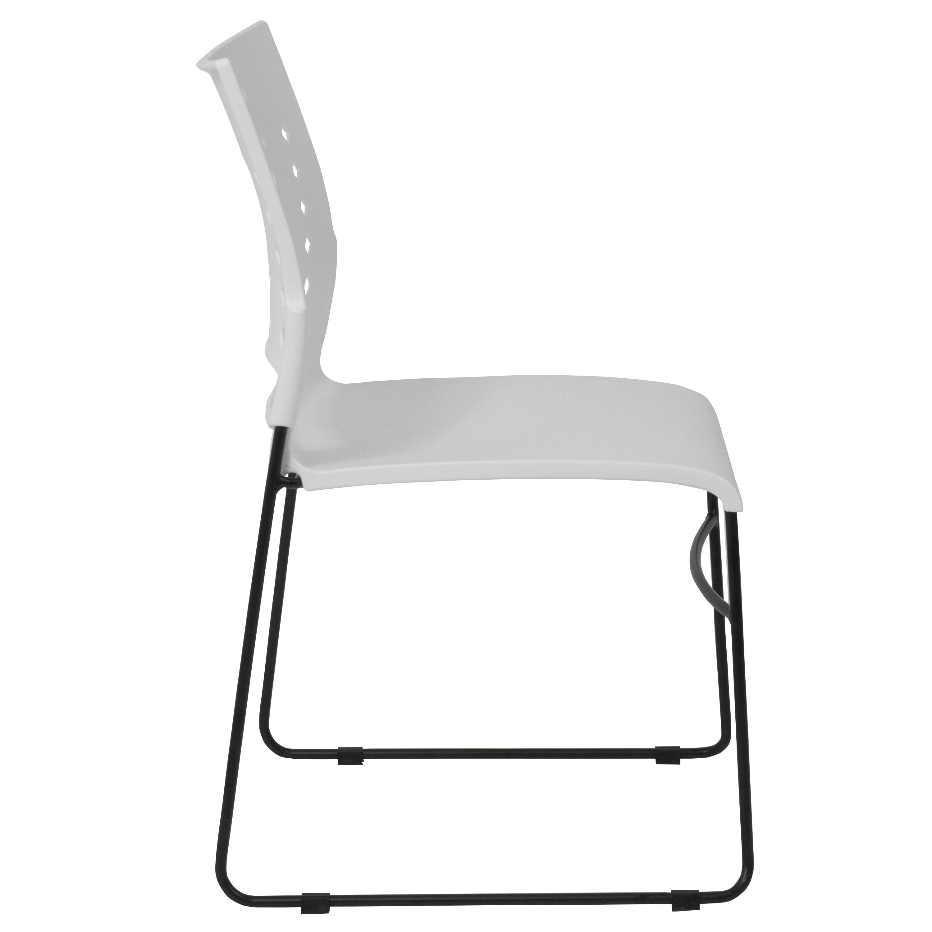 881 lb. Capacity Sled Base Stack Chair with Carry Handle and Air-Vent Back