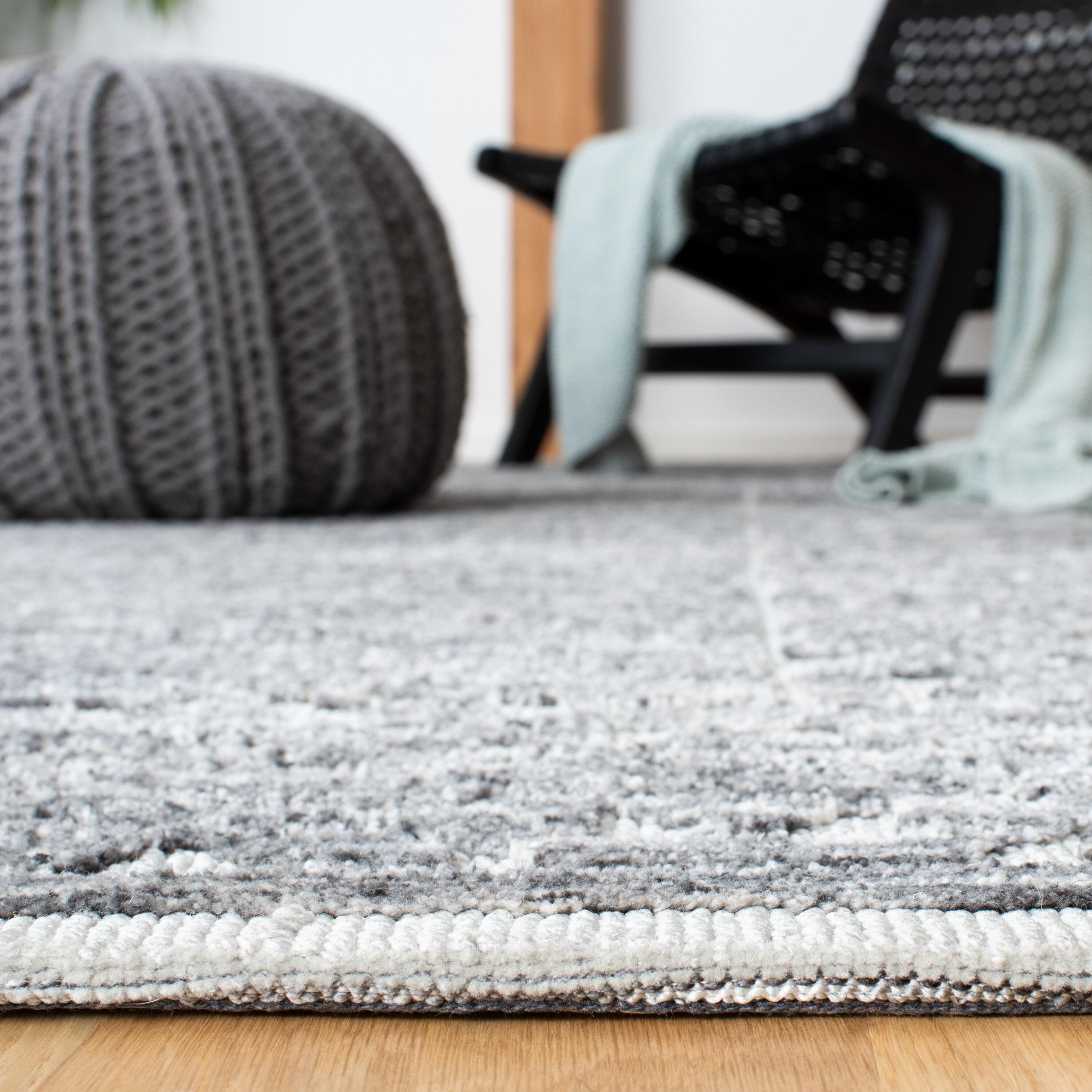 Roslyn ROS703 Hand Loomed Area Rug - Grey/Beige - 6'x9' - Safavieh.