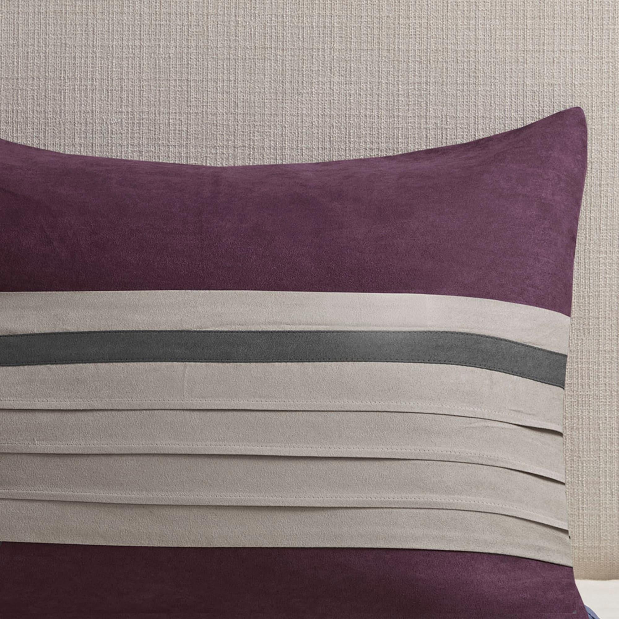 Palmer 7 PC Pieced Faux Suede Comforter Set