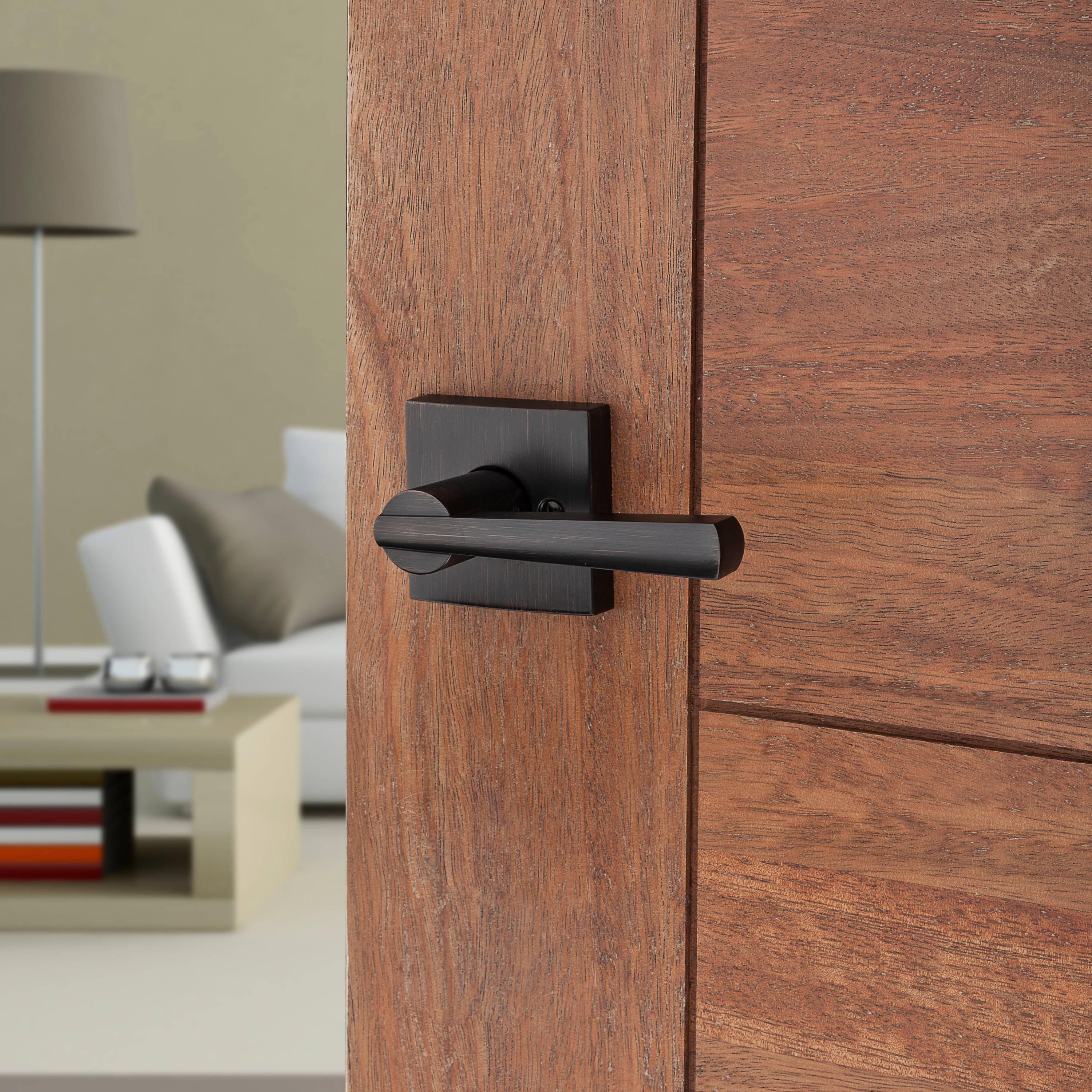 Venetian Bronze Square Backplate Dummy Door Handle
