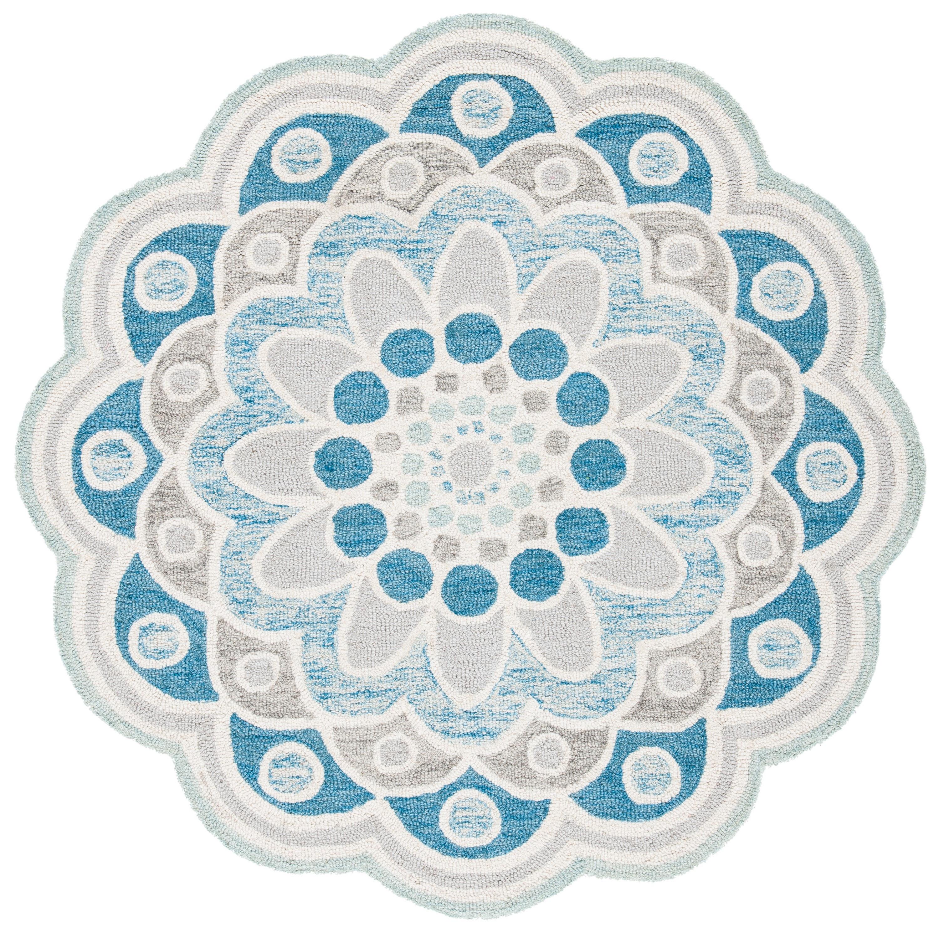 SAFAVIEH Novelty NOV101A Handmade Grey / Blue Rug