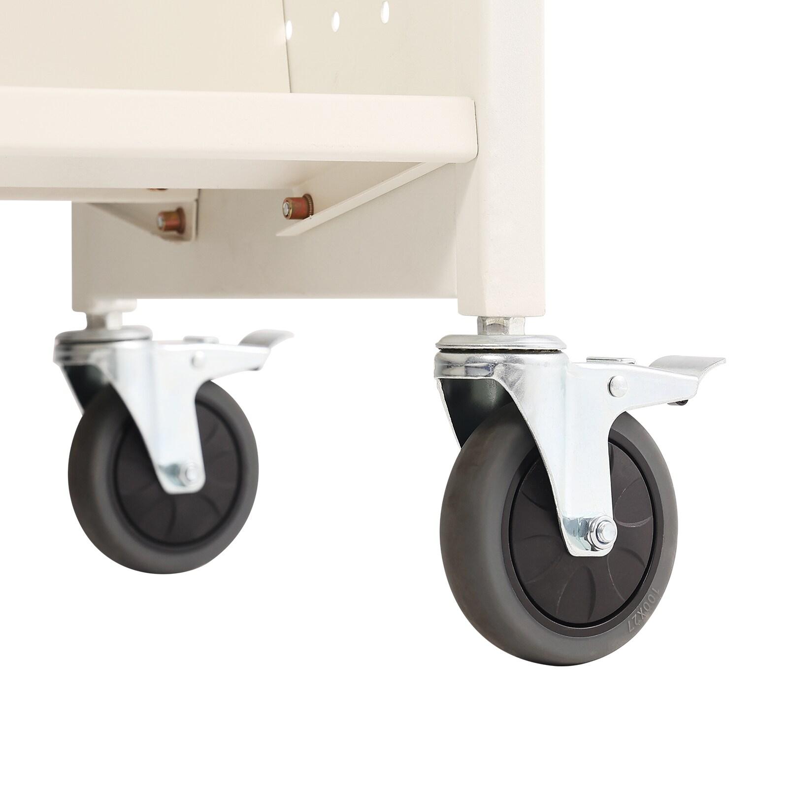 Stellweilan Tessberg 49.2'' H Book Cart with Wheels