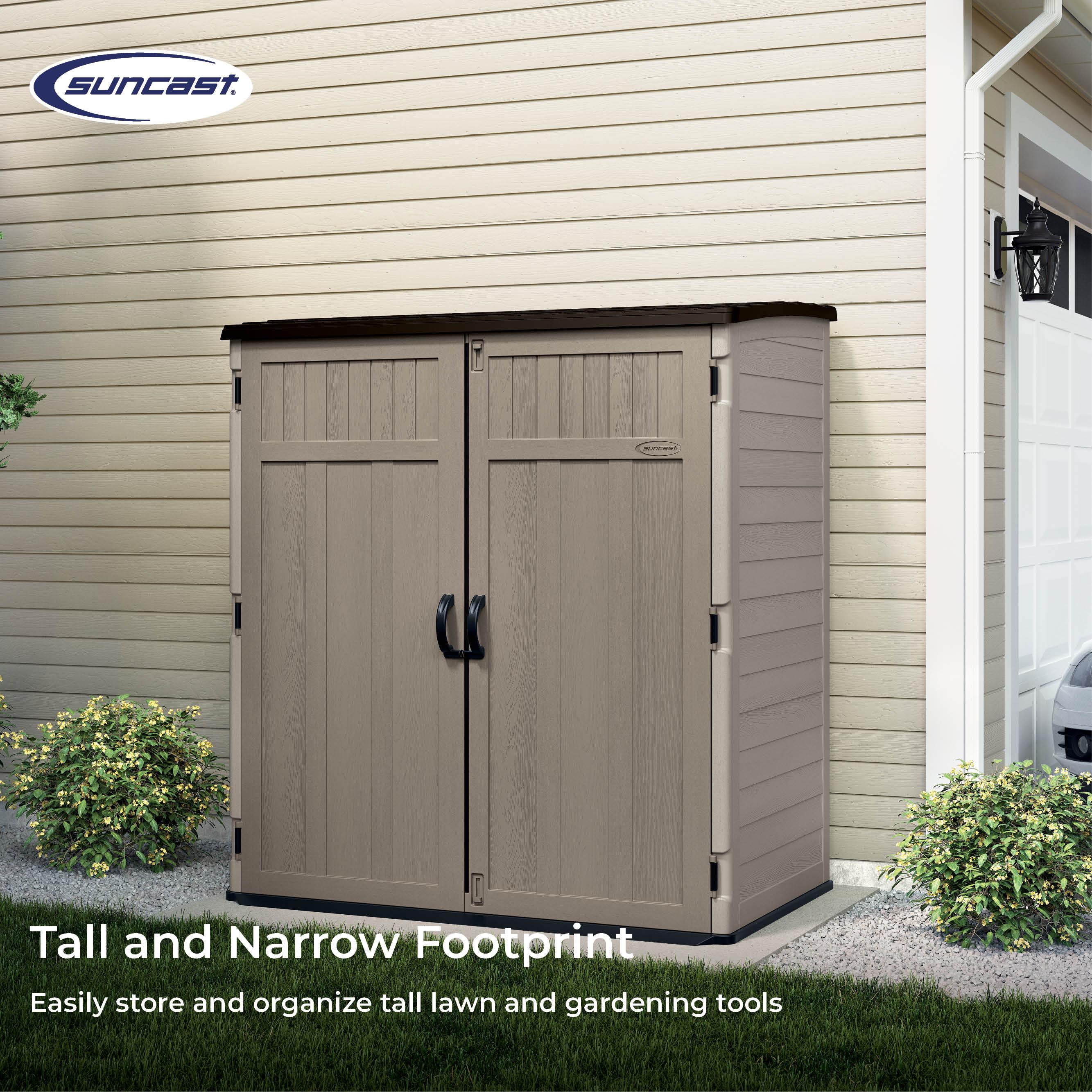 Suncast Suncast 6 ft. W x 4 ft. D Resin Vertical Tool Shed