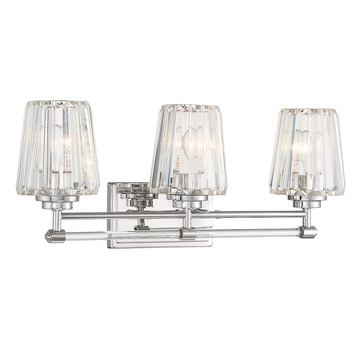 Savoy House Garnet 3 - Light Vanity in  Polished Nickel