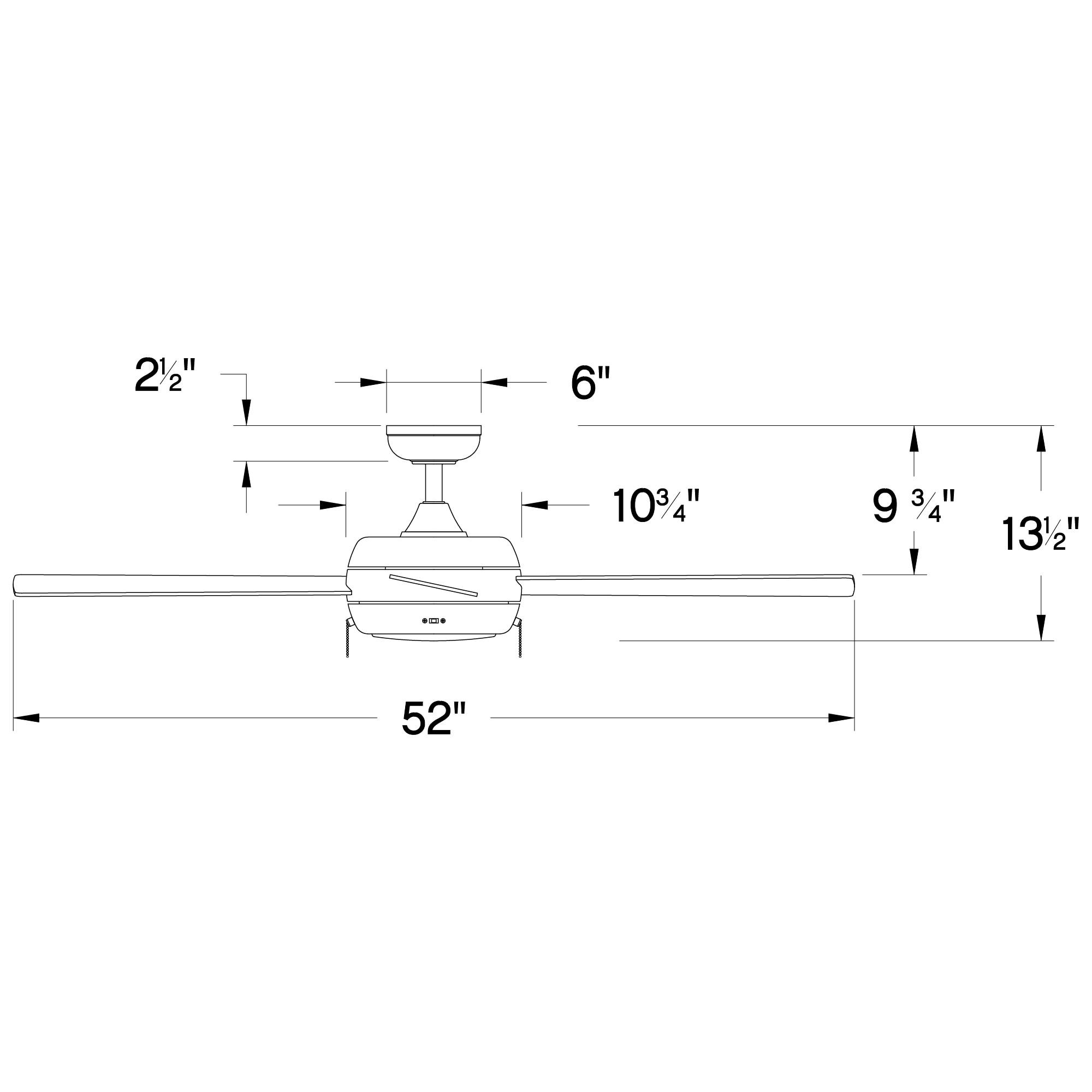 Marcin 52'' 5 Blade Ceiling Fan with LED Light Kit