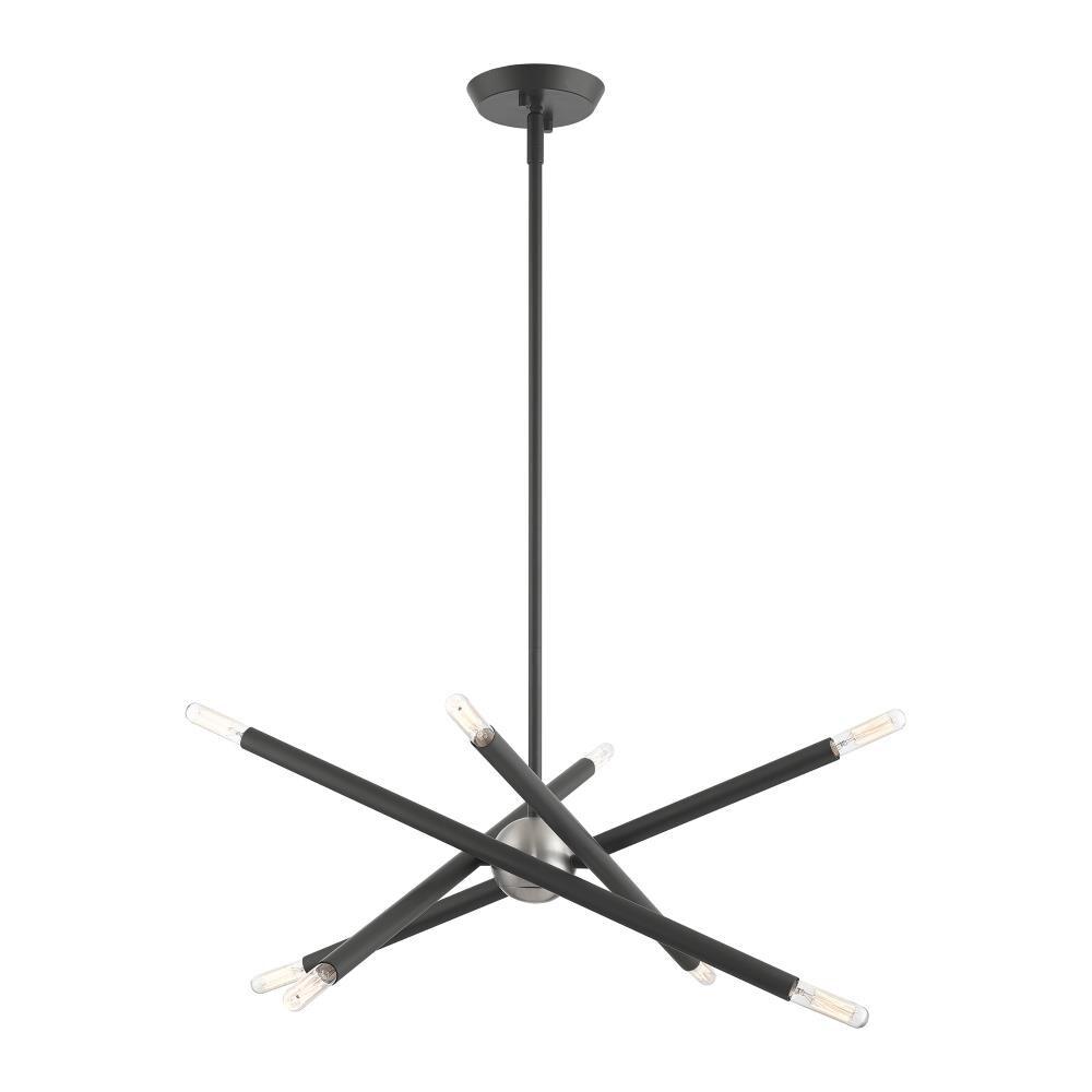 Livex Lighting Soho 8 - Light Chandelier in  Scandinavian Gray