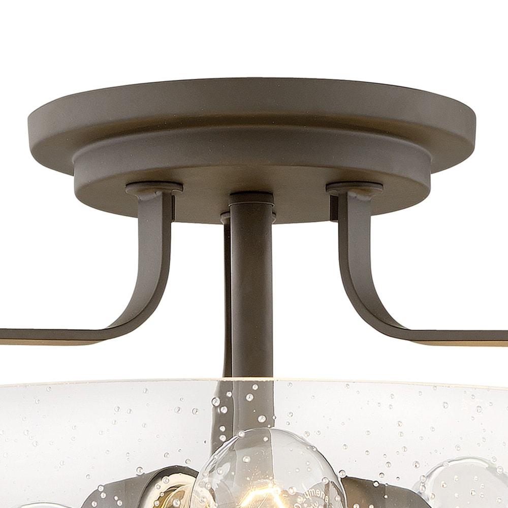 Harper 3-Light Semi-Flush Mount Retro Ceiling Light
