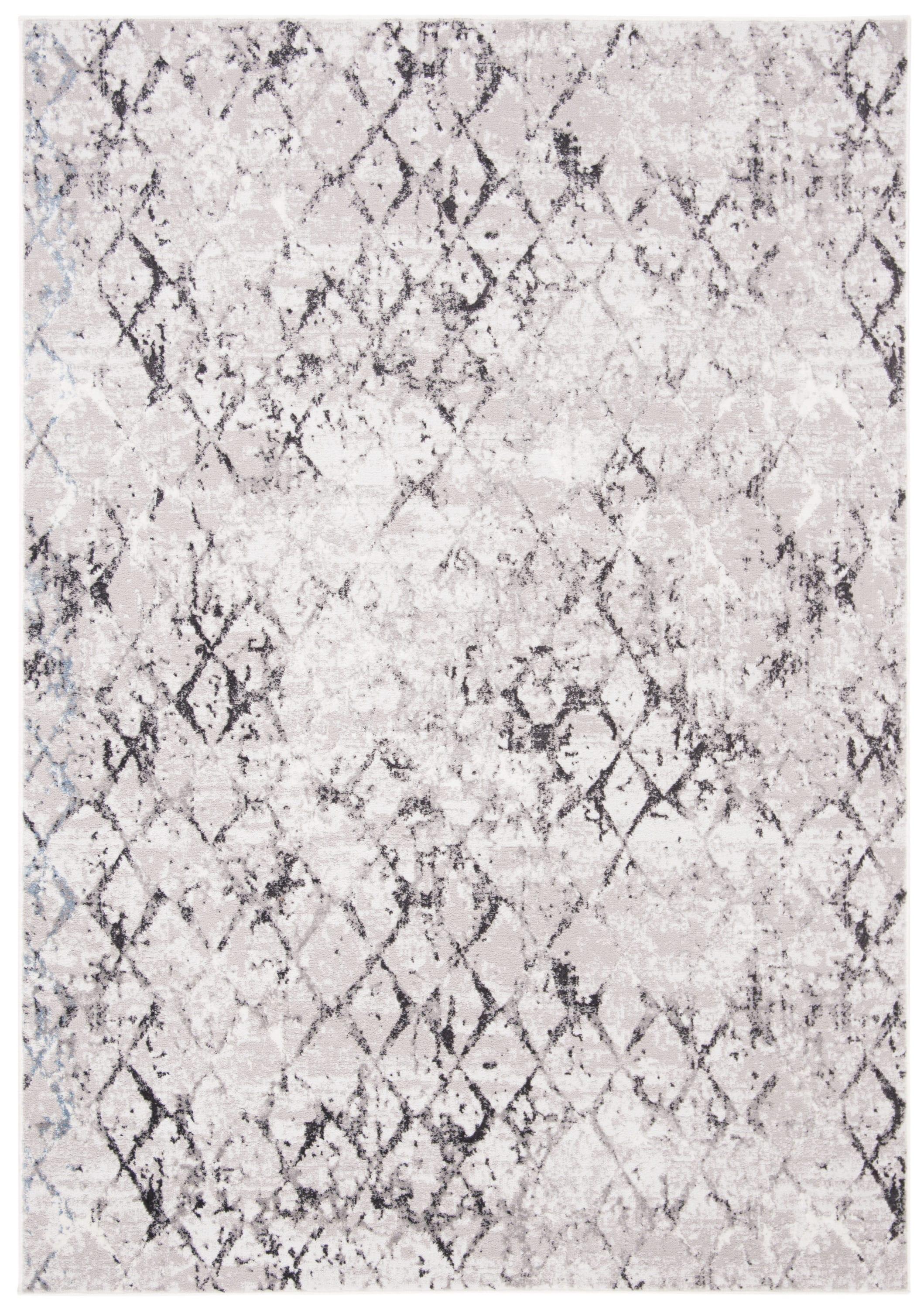 Amelia ALA783 Power Loomed Area Rug  - Grey/Light Grey - 6'x9' - Safavieh.