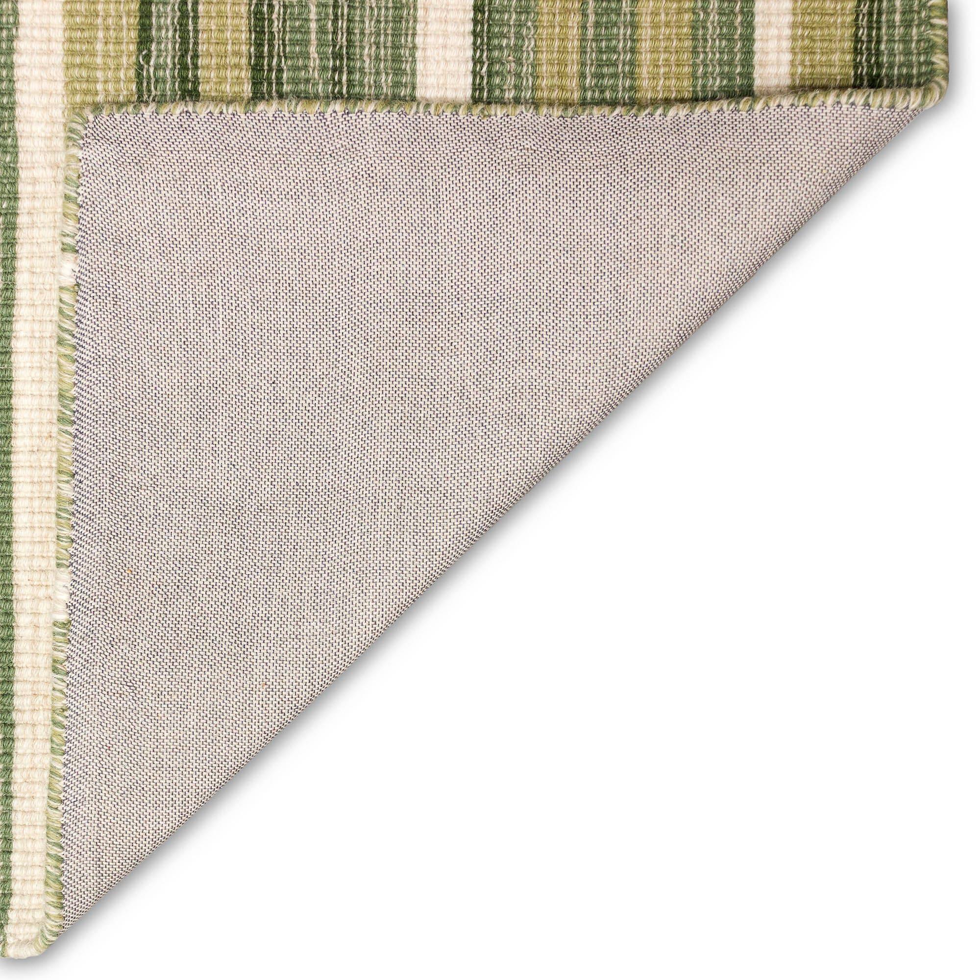 Myhre Ombre Handmade Hand-Loomed Wool Aqua Area Rug
