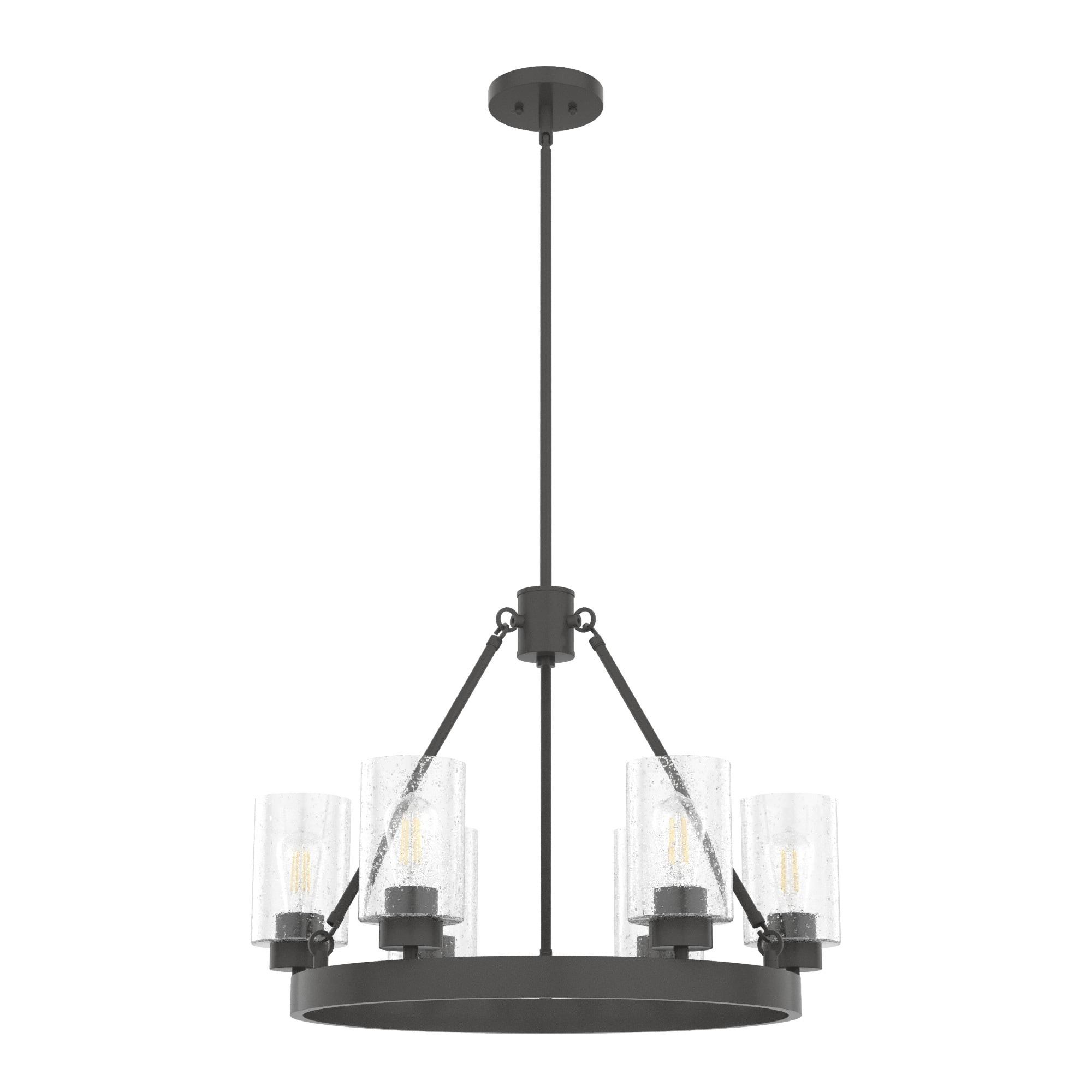 Hartland 6 - Light Unique / Statement Wagon Wheel Chandelier