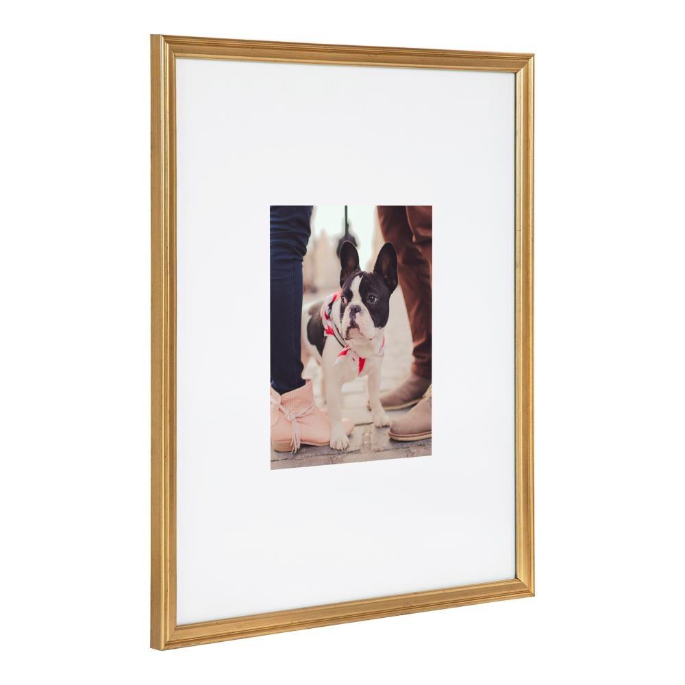 Kate & Laurel All Things Decor: 3-Pc Adlynn Gold Frames, Gallery Wall Set, 16x20 Matted to 8x10