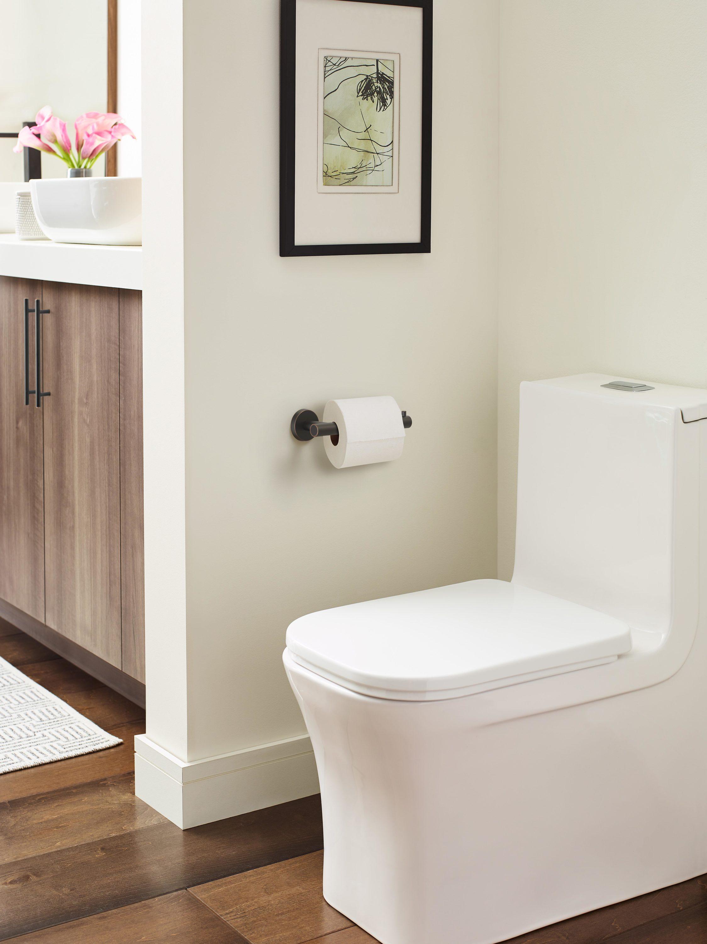 Amerock Arrondi Oil-Rubbed Bronze Single Post Toilet Paper Holder