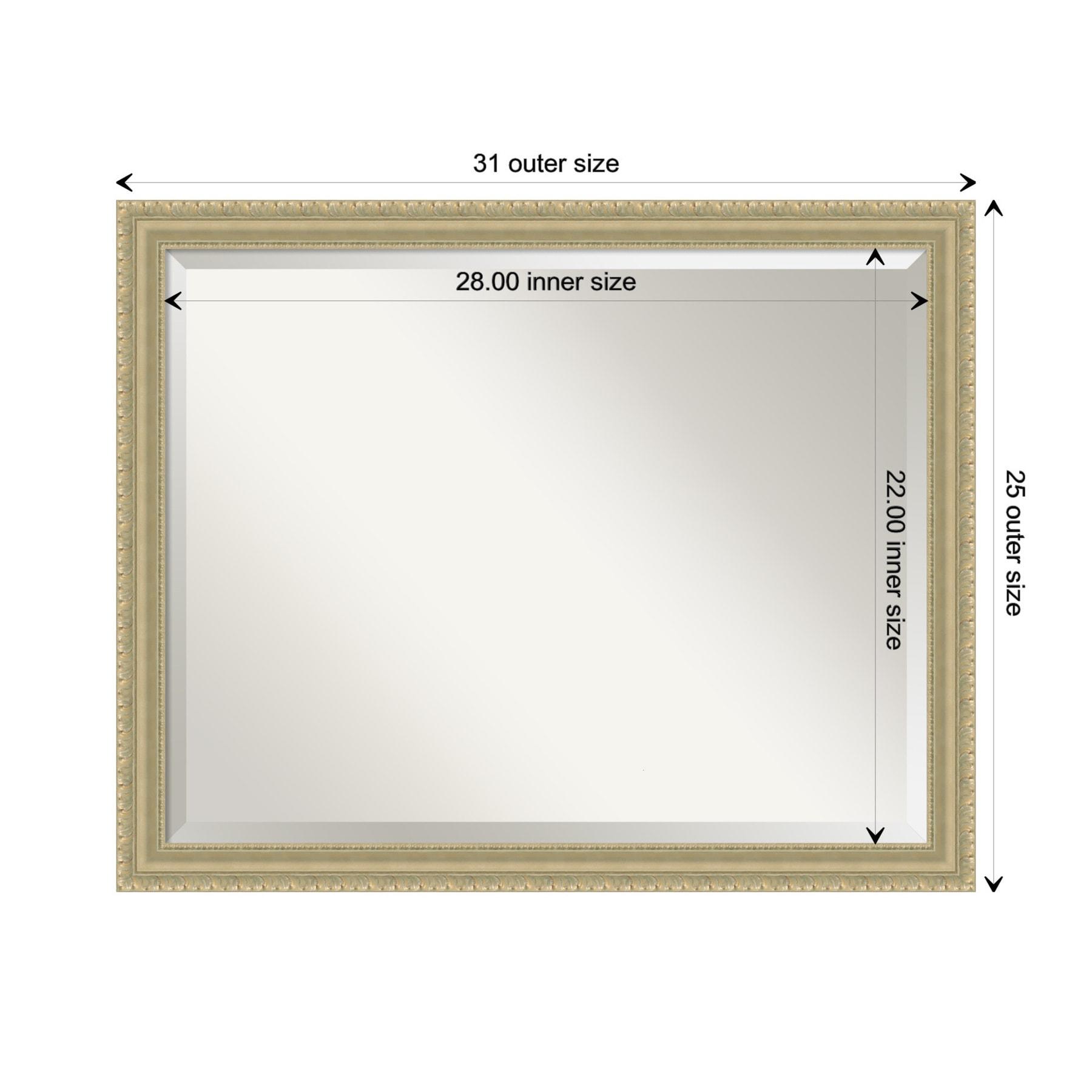 Champagne Teardrop Bathroom Mirror