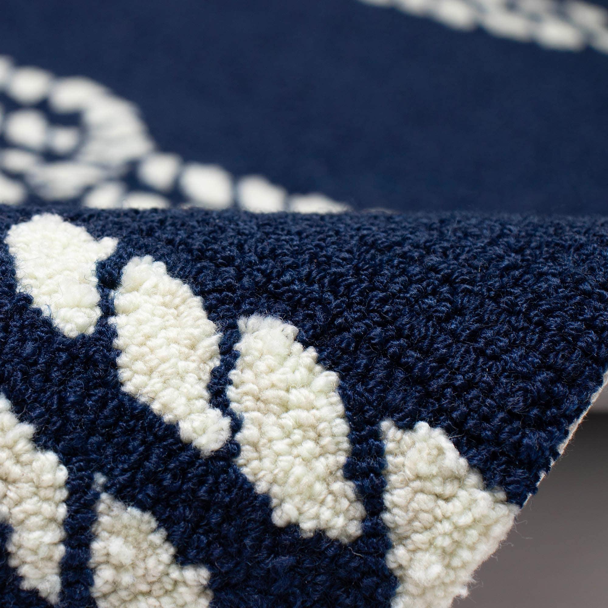 Liora Manne Capri Ropes Indoor/Outdoor Rug Navy 5' x 7'6"