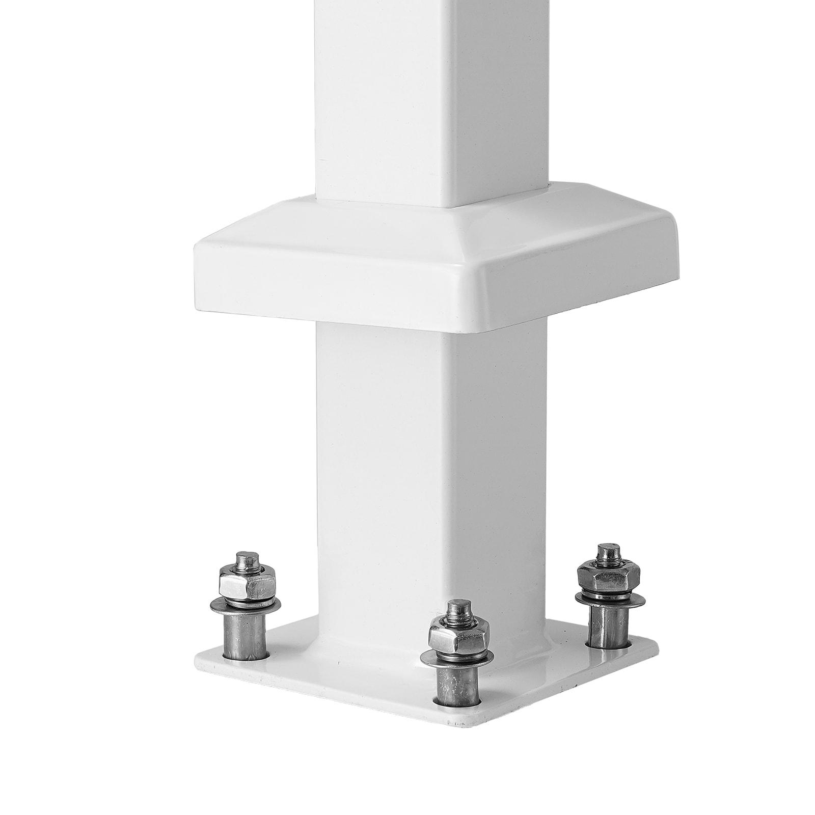 VEVOR Hand Rails for Outdoor Steps, Wrought Iron Railing, Porch And Stair Railing Kit