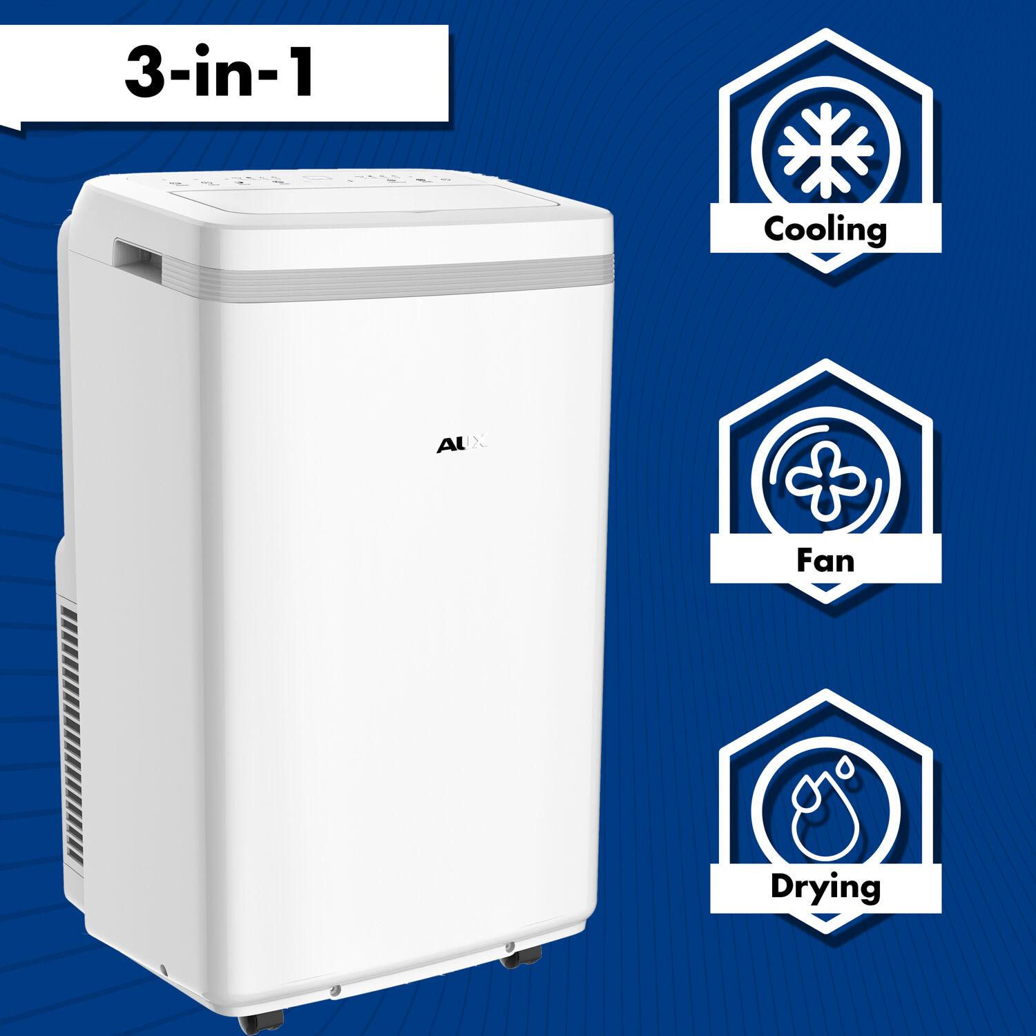 AuxAC 115V 6,500 BTU (10,000 BTU ASHRAE)  Portable Air Conditioner, Rooms up to 275 Sq.ft, MF-10KC