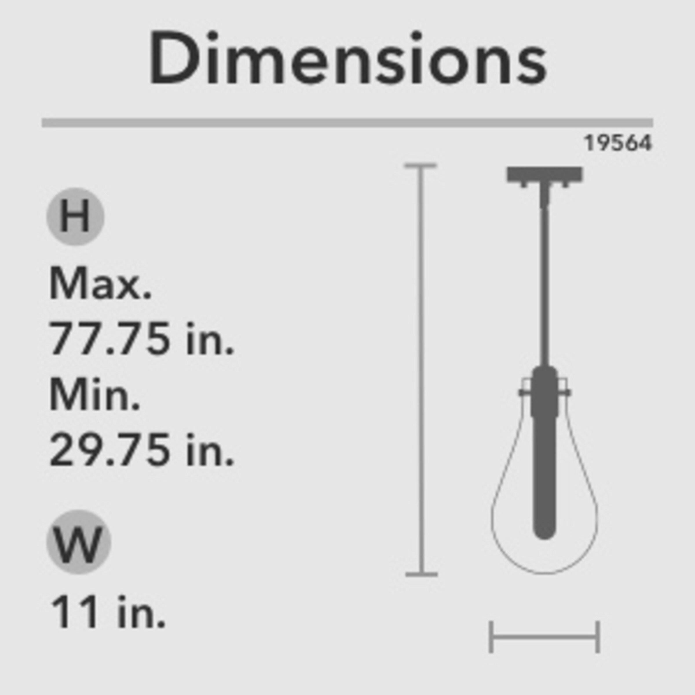 Hunter - Lundin 1-light Alturas Gold, Medium Size Pendant Light, Dimmable, Formal Style, Teardrop Shaped, for Bedrooms, Kitchens, Dining, Living Rooms - 19564
