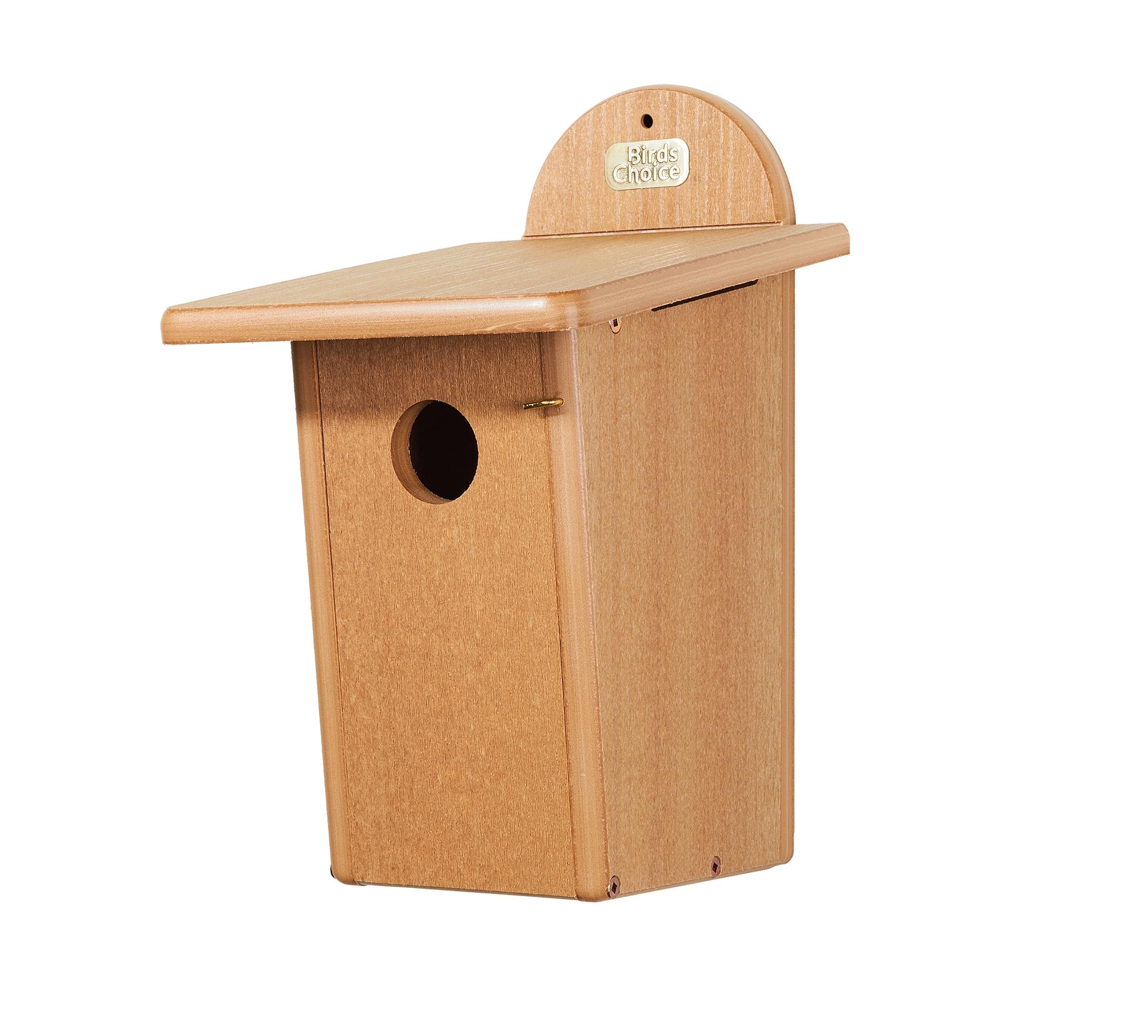 Birds Choice 13" Teak Brown Bluebird House Spruce Creek Collection Recycled Plastic Bird House