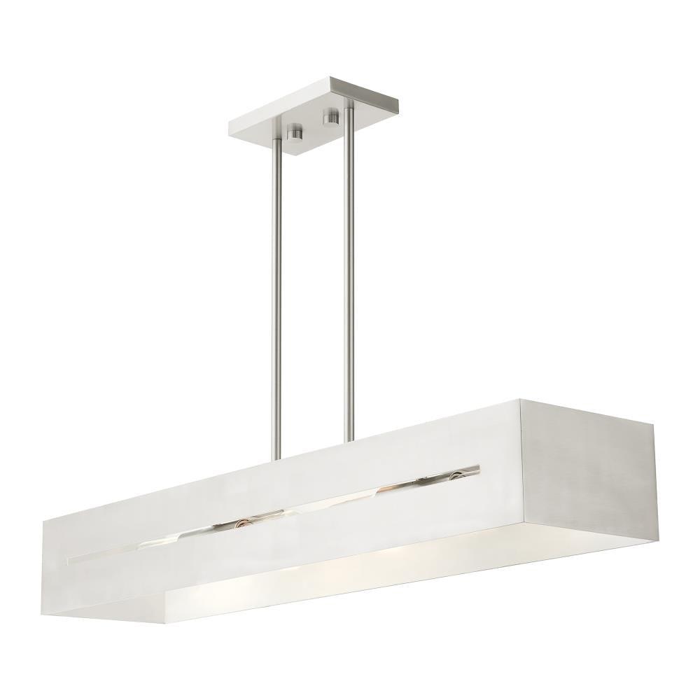 Livex Lighting Soma 4 - Light Chandelier in  Brushed Nickel