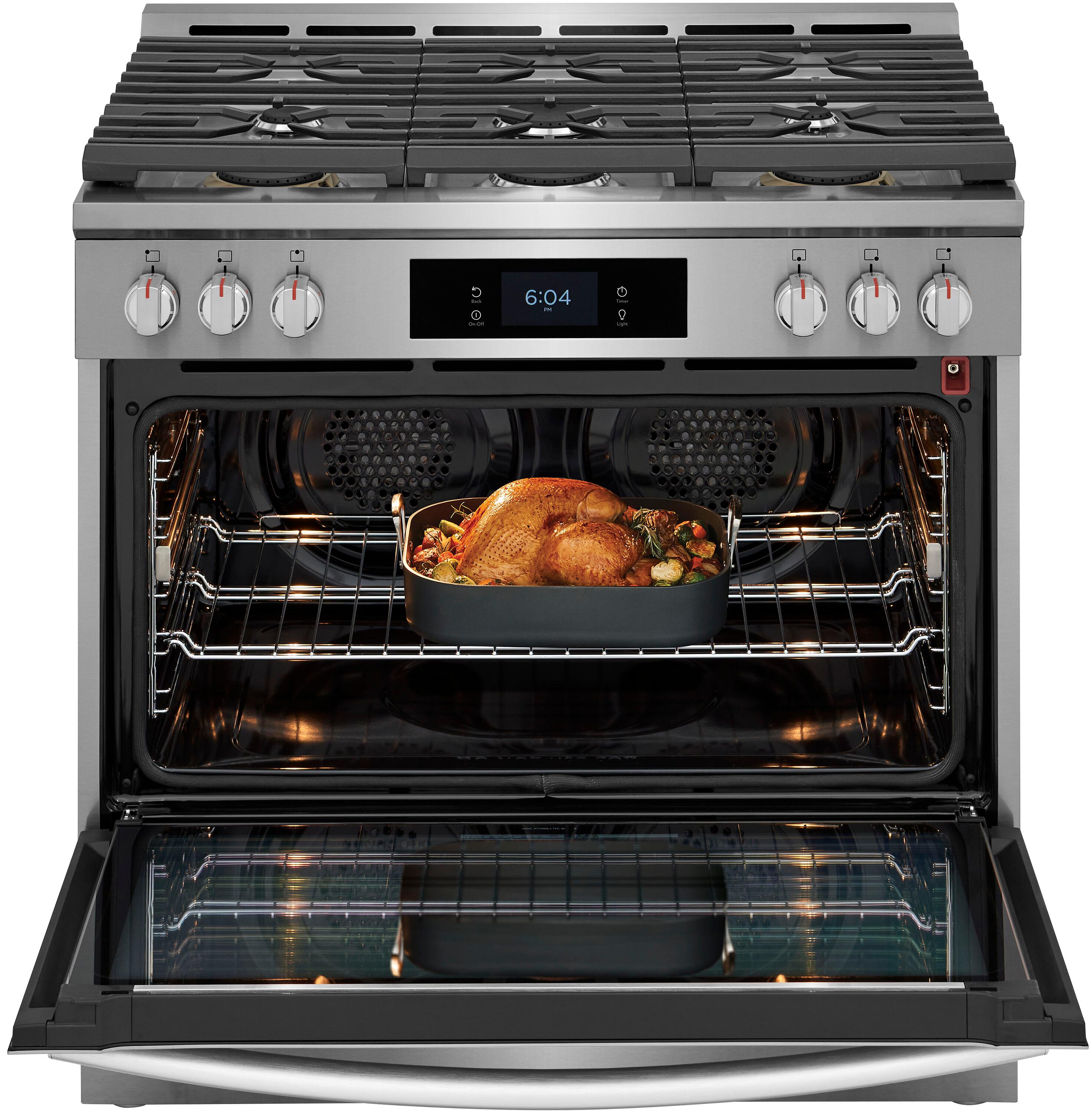 Frigidaire Gallery Frigidaire Gallery 30" 4.6 Cubic Feet Smart Dual Fuel Free Standing Range with 6 Burners GCFD3661AF