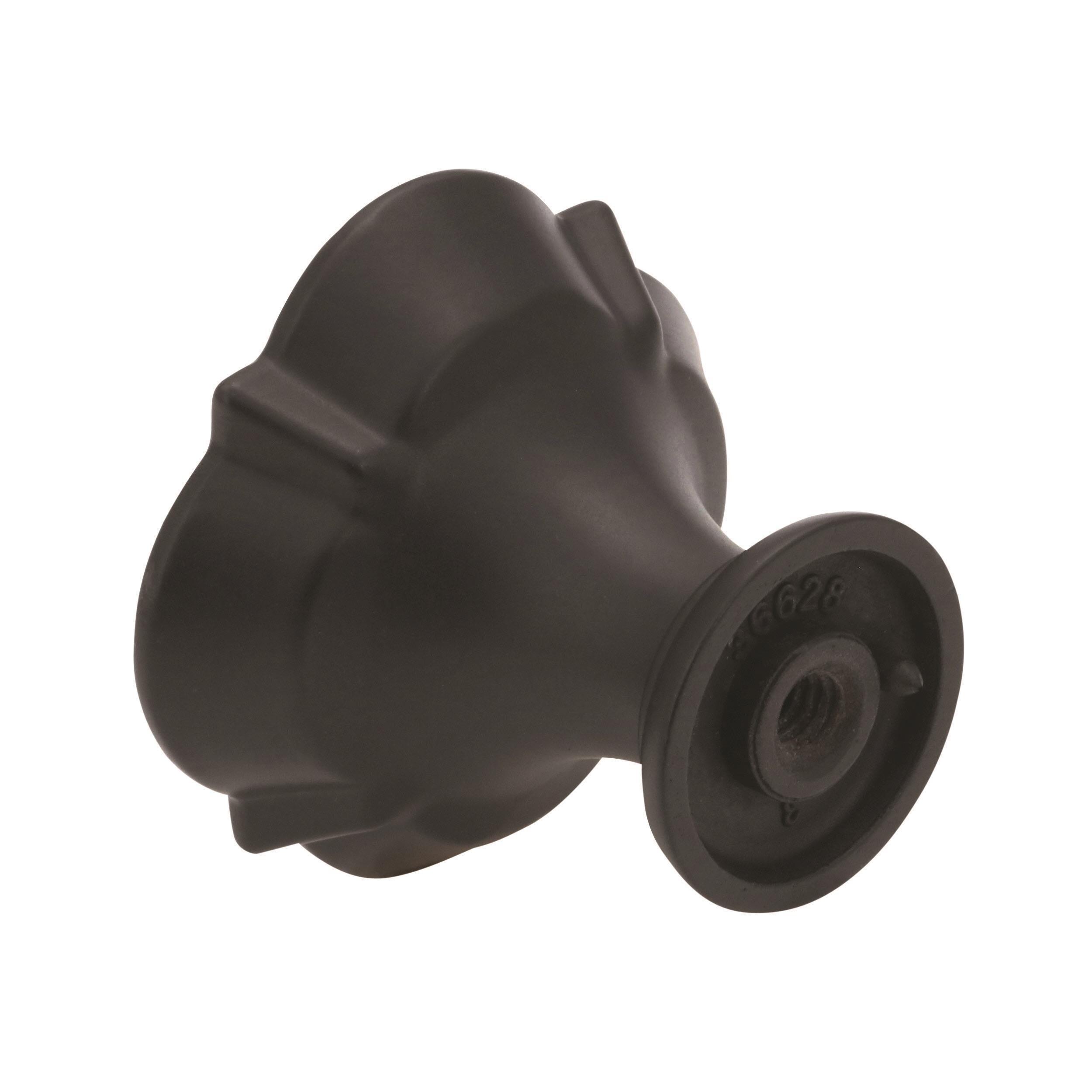 Grace Revitalize Black Bronze Square Cabinet Knob with Mounting Hardware