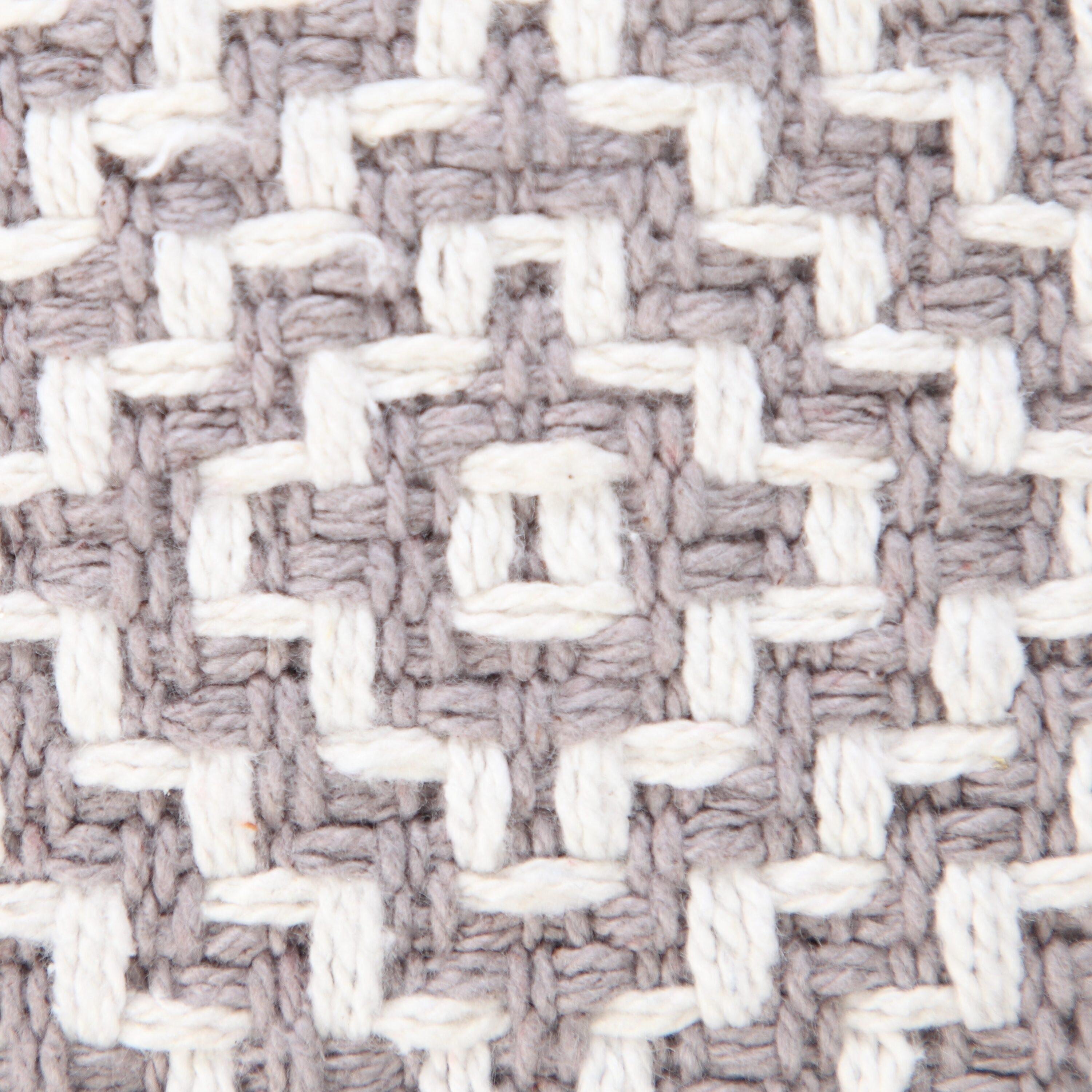 George Oliver Droitwich Geometric Cotton Reversible Throw Pillow