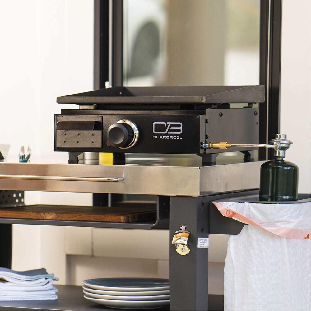 Charbroil Performance Series 17" Portable Flat Top Gas Griddle, Black