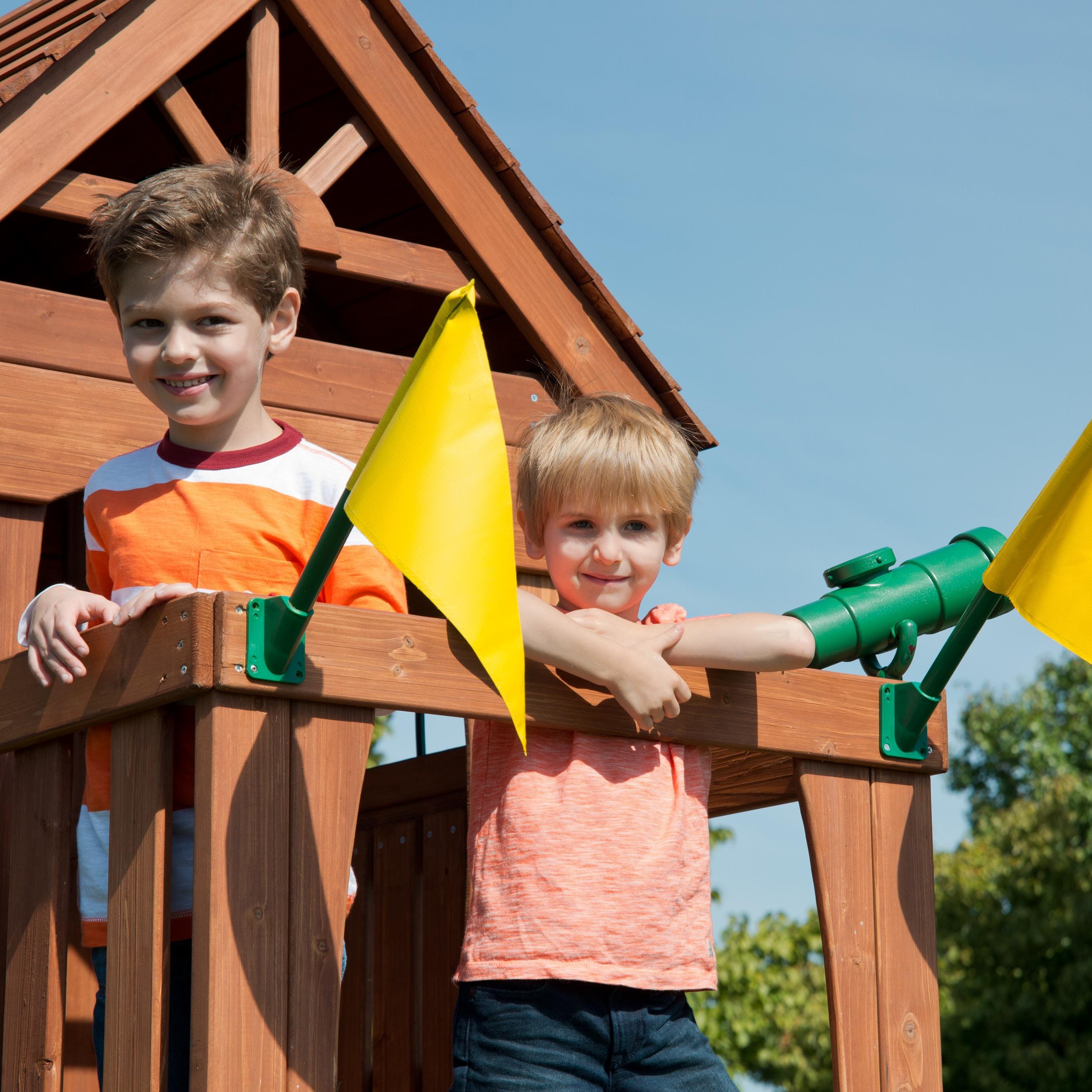 Jamboree Fort Play Swing Set