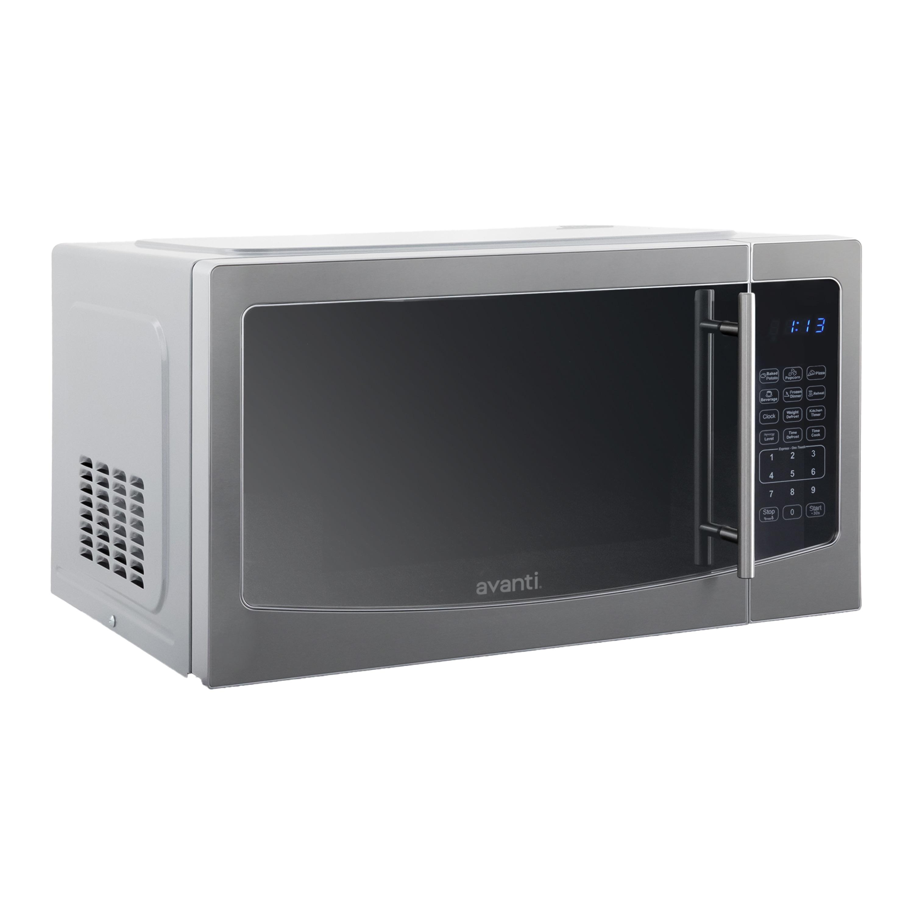 Avanti 1.1 cu. ft. Stainless Steel Microwave Oven, 1,000 W, Mirror-Finish