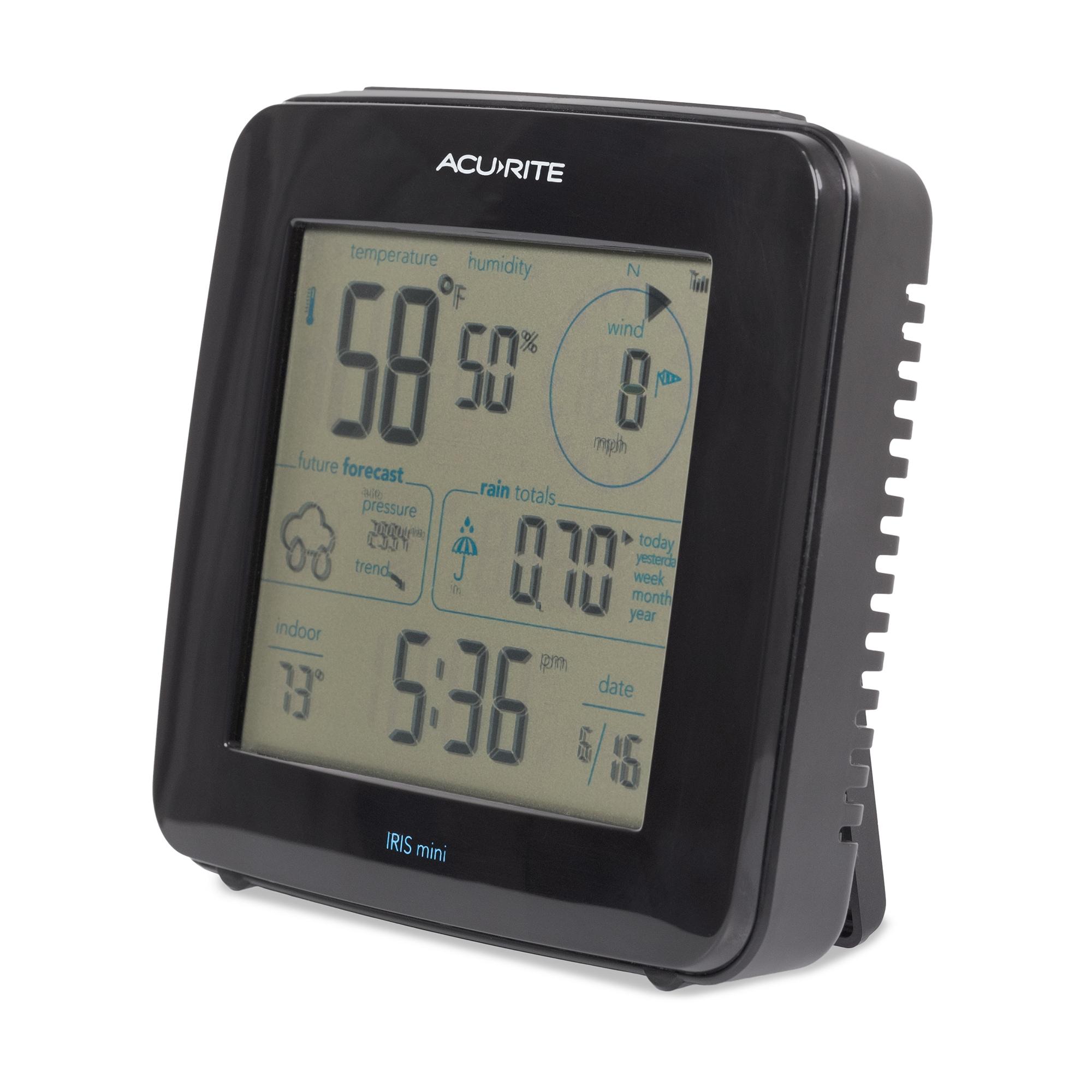 AcuRite Iris Pro Weather Station with Battery-Powered Display: Indoor Outdoor Thermometer & Humidity Monitor