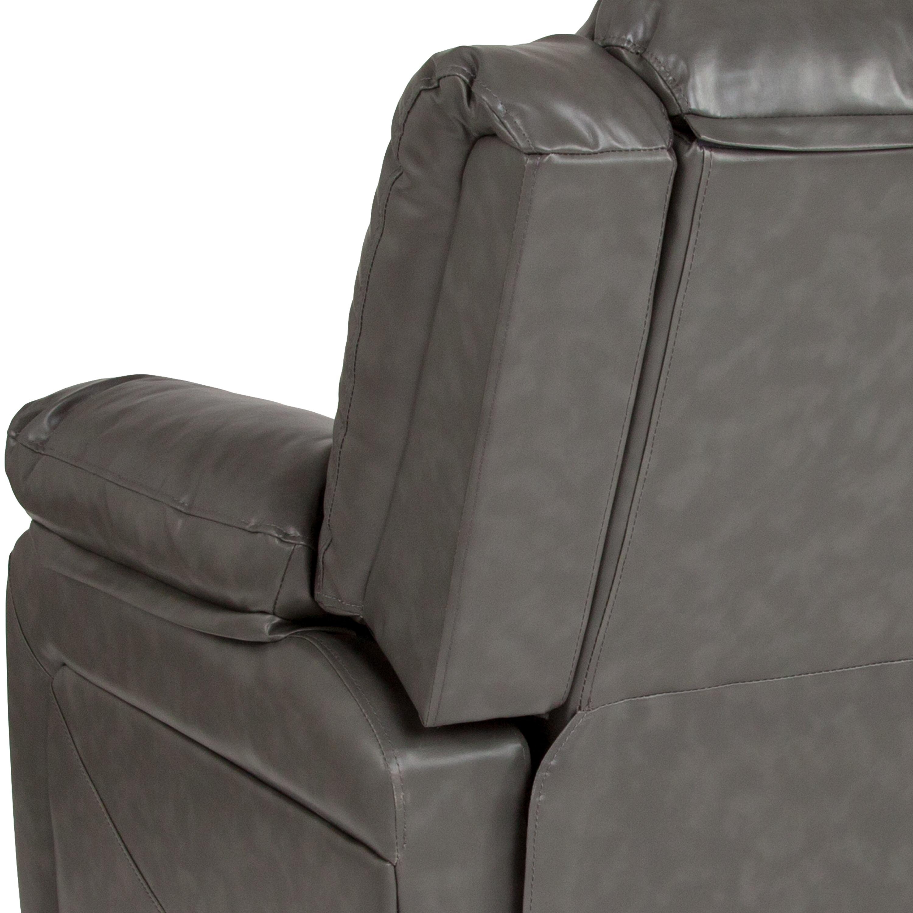 Flash Furniture Harmony Series Gray LeatherSoft Recliner