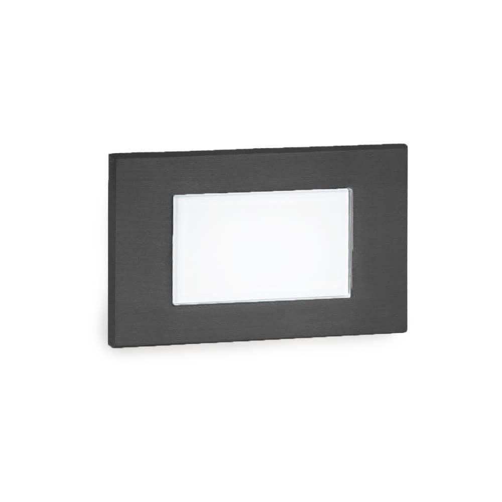 WAC Lighting Landscape Diffused LED Aluminum Step and Wall Light in Black/Amber