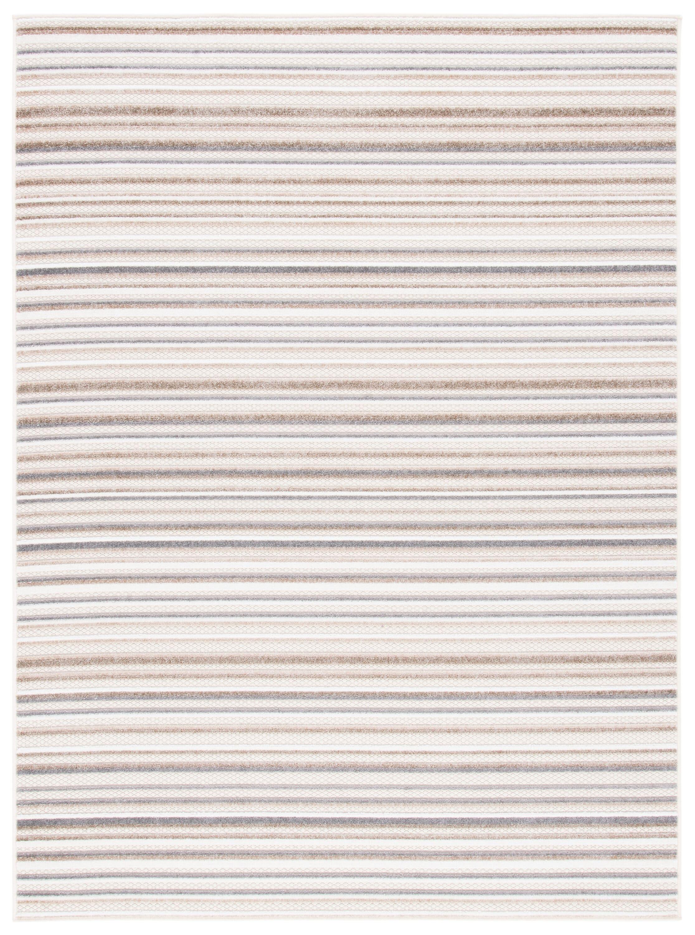 Cabana CBN323 Loomed Indoor Area Rug - Ivory/Grey - 8'x10' - Safavieh