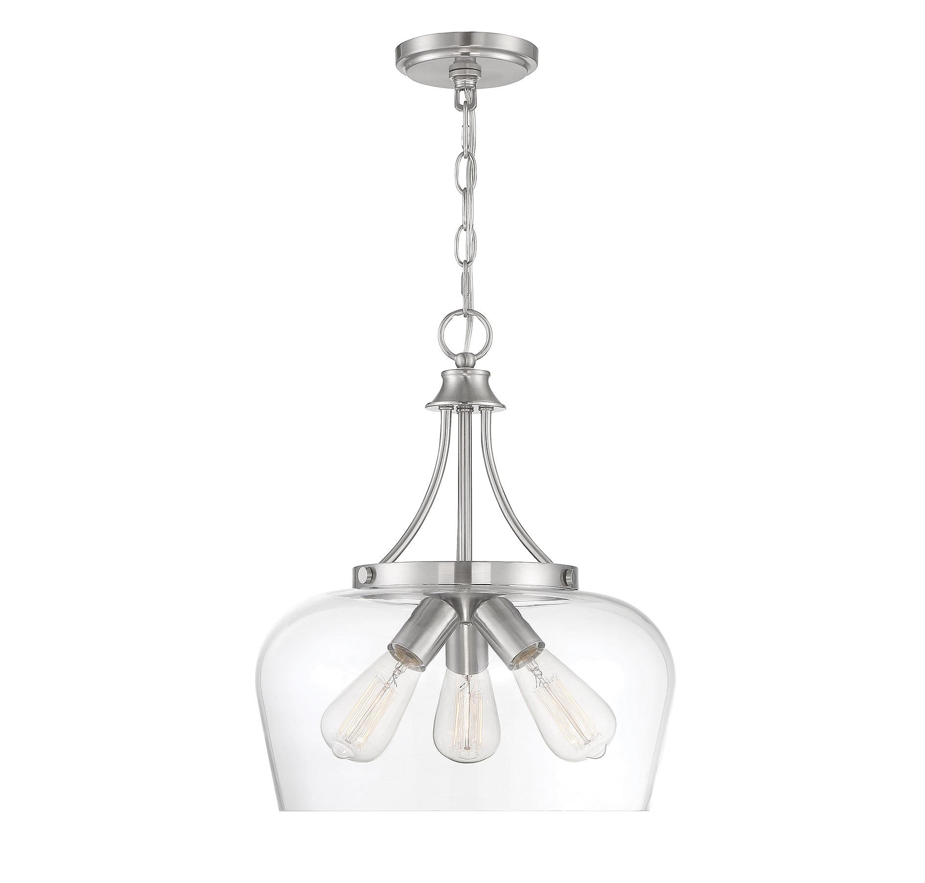 Savoy House Octave 3 - Light Pendant in  Satin Nickel