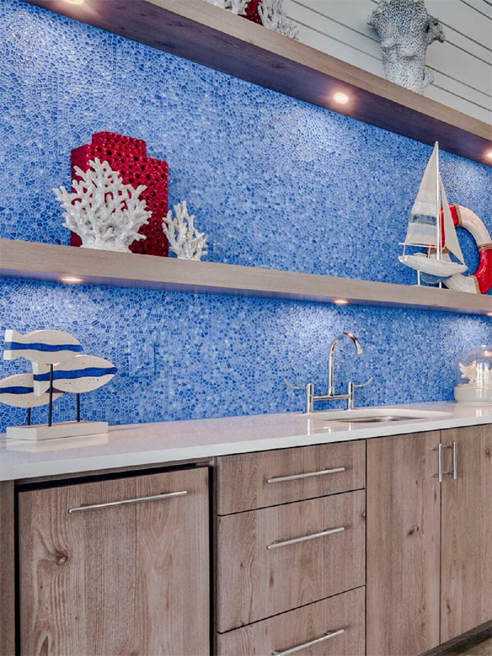 Glass Pebbles Mosaic Wall & Floor Tile
