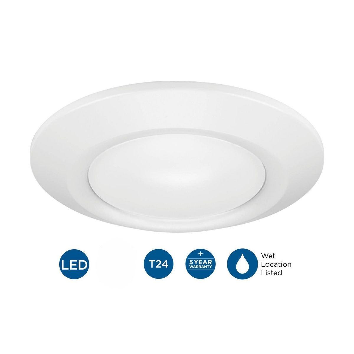 7-1/4" Intrinsic Collection Surface Mount LED in White