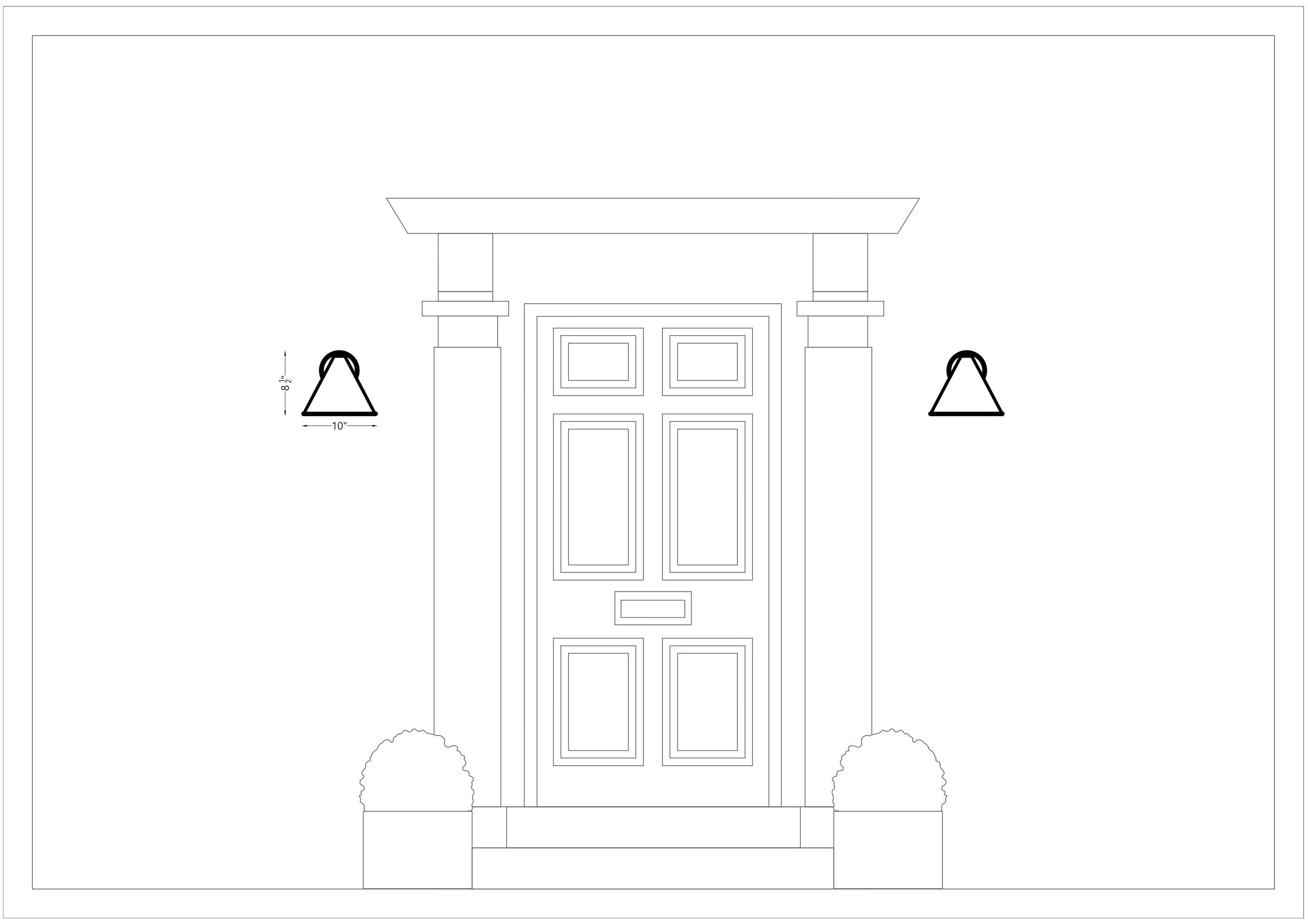 Sea Gull Lighting 8538501EN3-12 Crittenden Outdoor Wall Lantern Outside Fixture, One - Light, Black