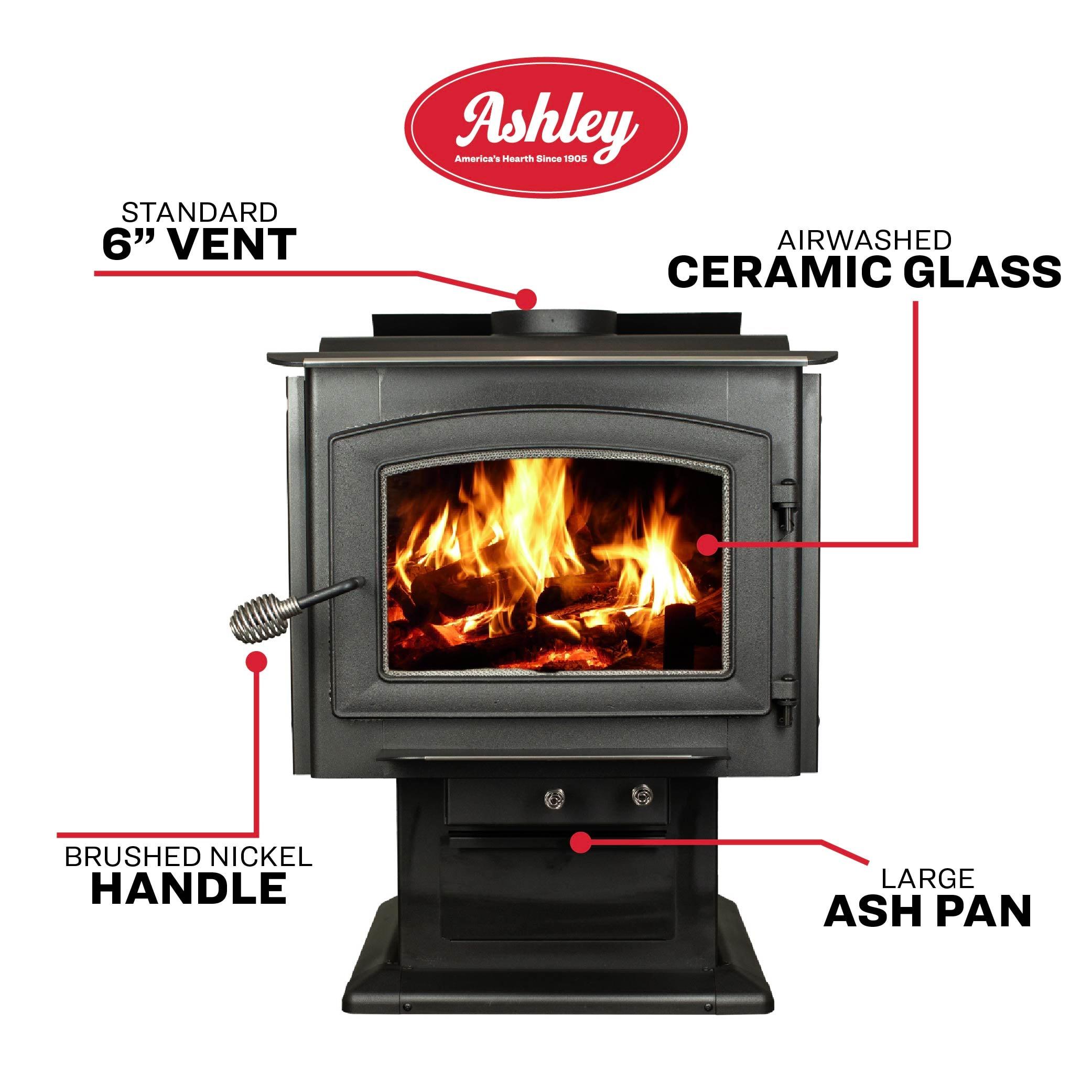 Ashley Hearth 3200 Square Feet Direct Vent Freestanding Stove with Blower