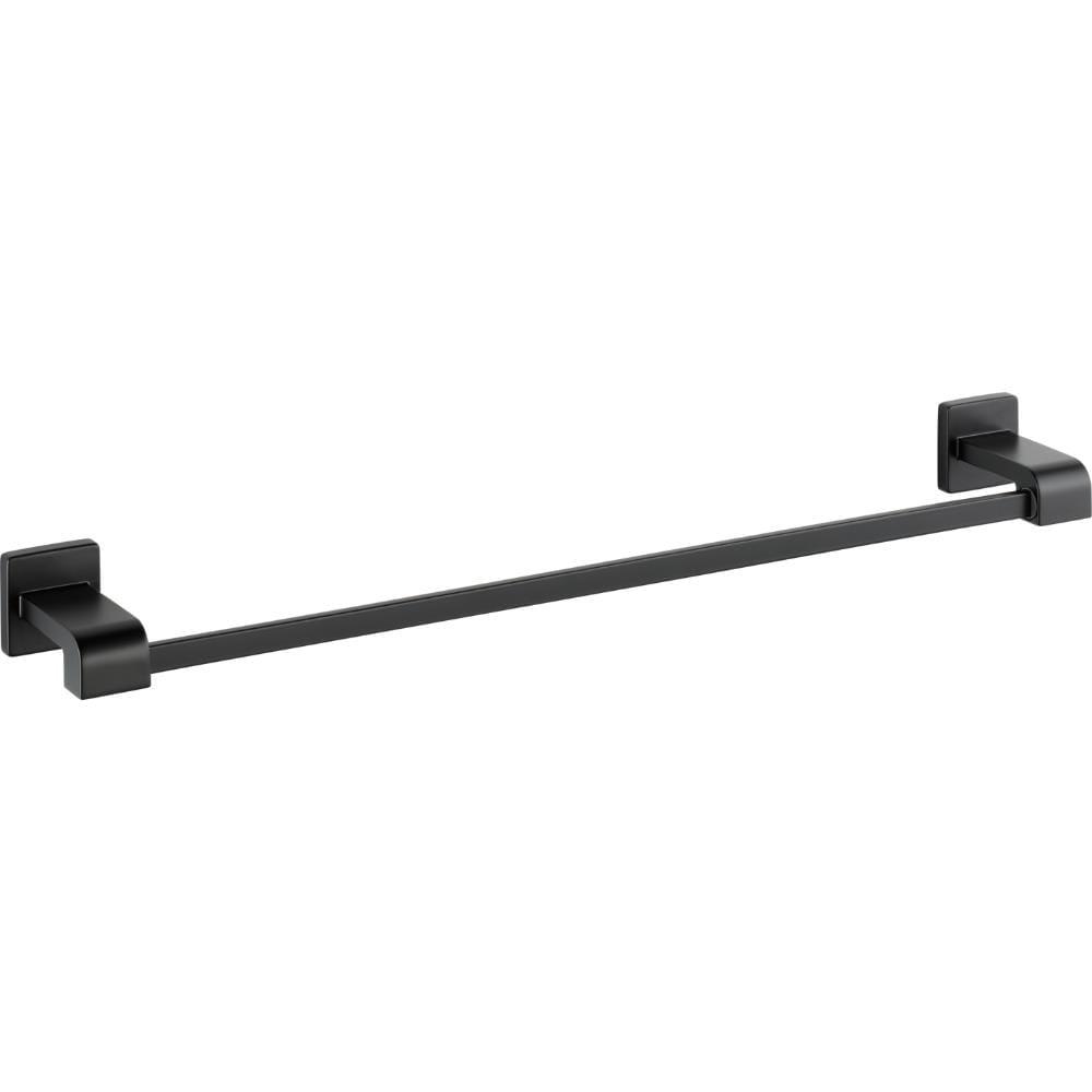 Delta Ara 24 in. Wall Mount Towel Bar Bath Hardware Accessory in Matte Black 77524-BL