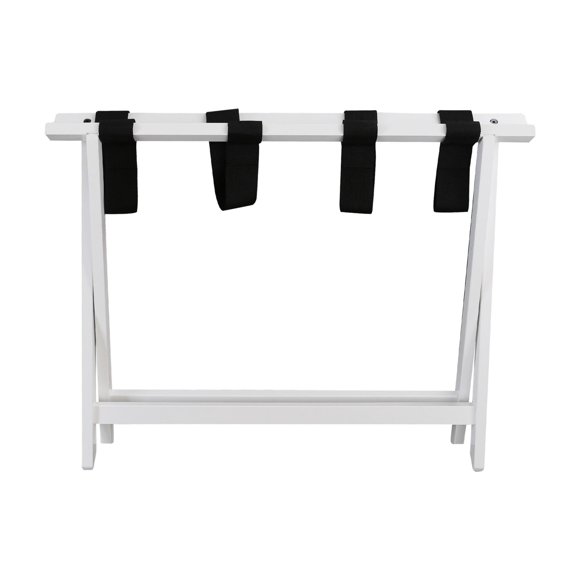 Kiflic Heavy Duty 30" Extra-Wide Luggage Rack,Solid wood Suitcase Stand for Guest Room, Bedroom, Hotel