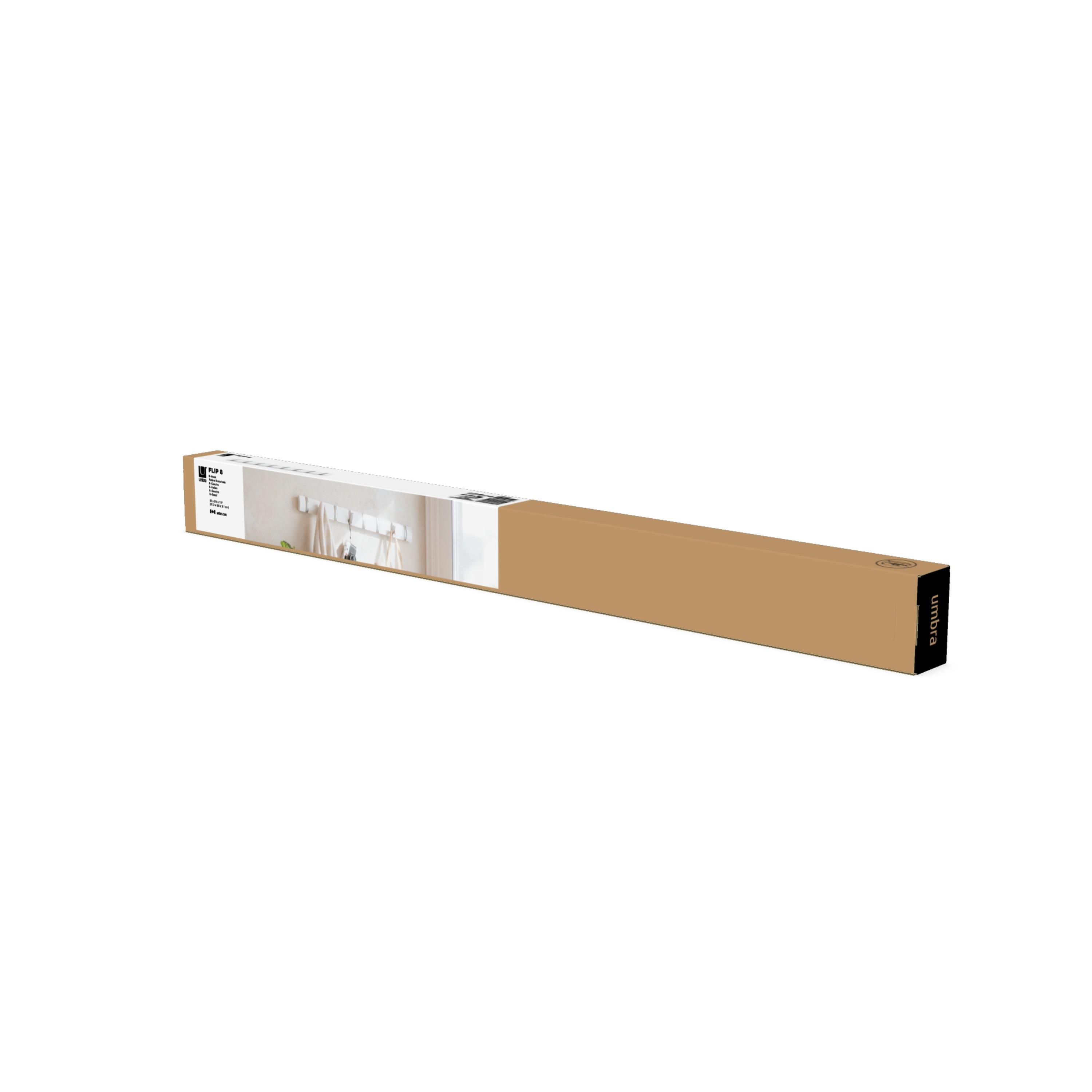 Flip 8 - Hook Solid Wood Coat Rack