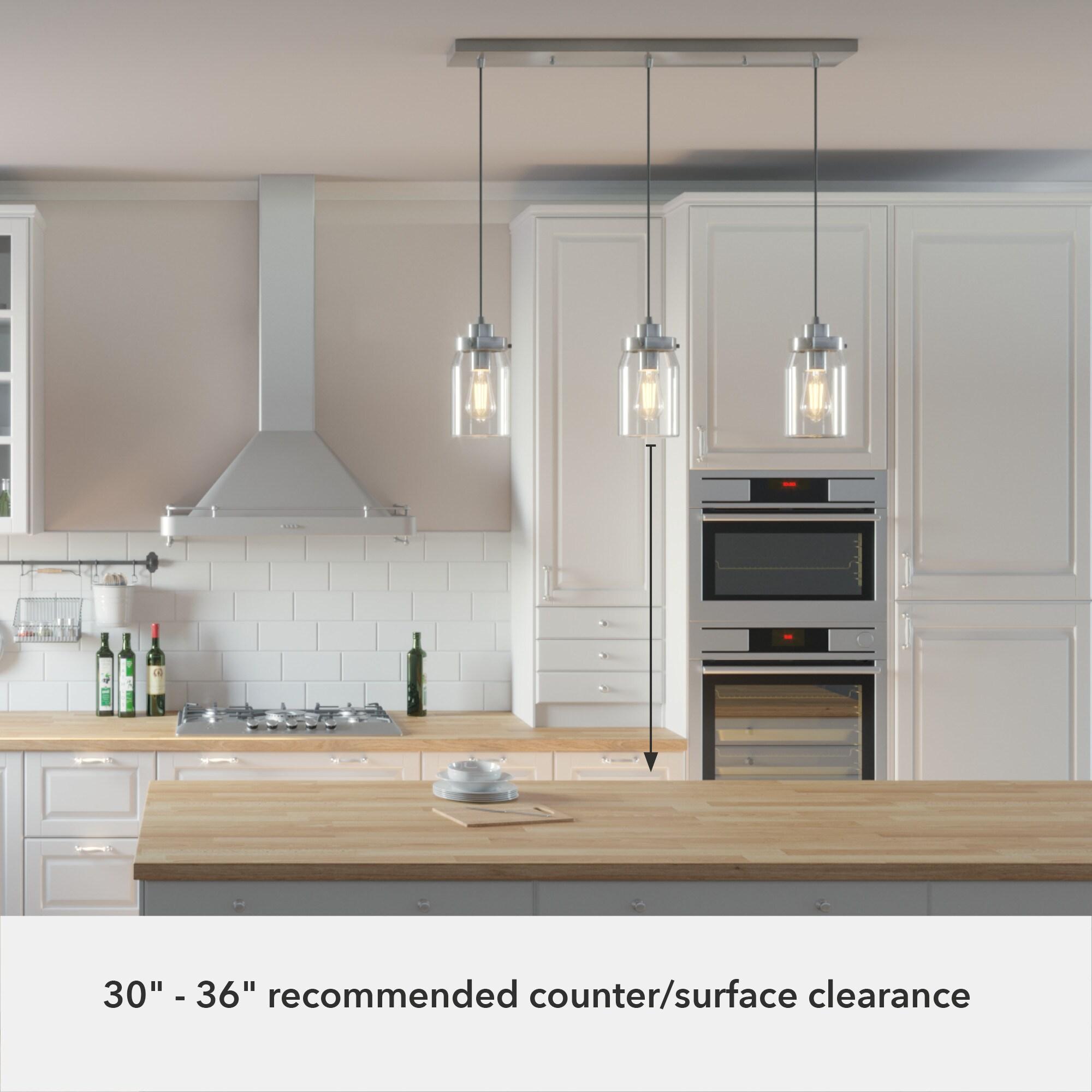 Devon Park 3 - Light Kitchen Island Linear Pendant