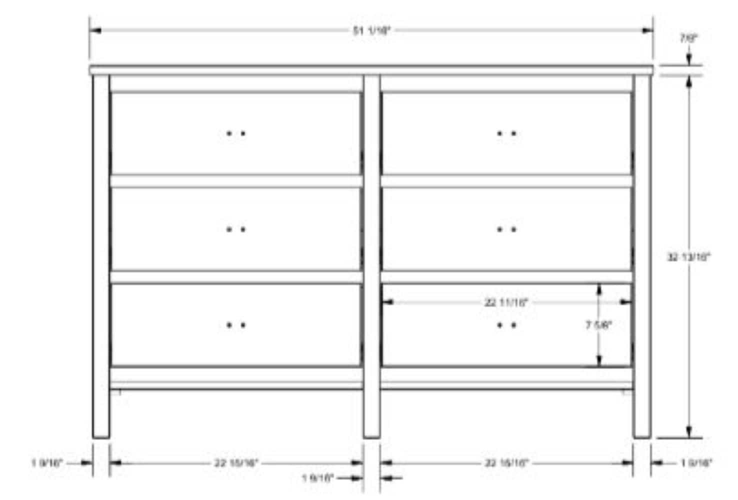Altamirano 6 - Drawer Double Dresser