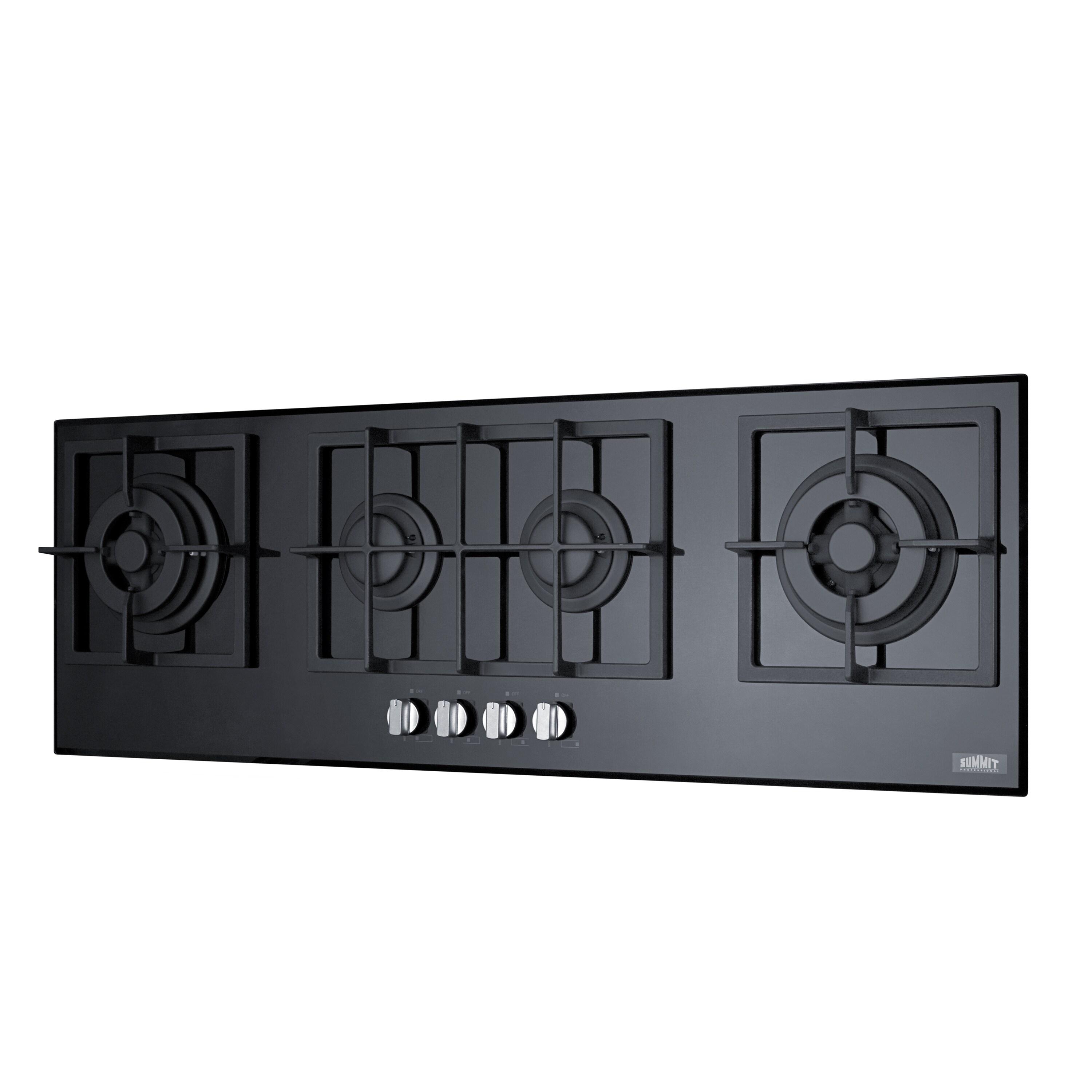 Summit Appliance Summit 40" Black Gas 4 Burner Cooktop